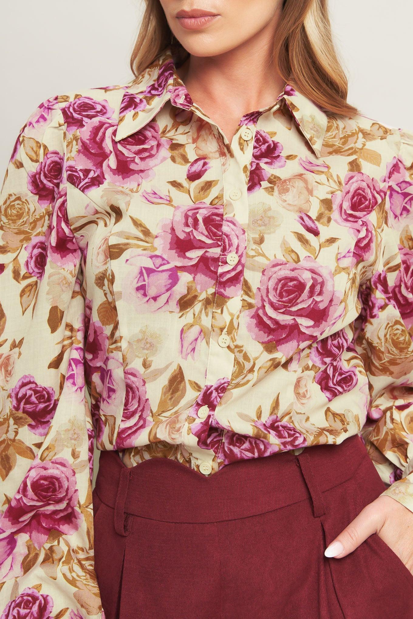 Parisian Rose Dream Woven Top - Image 2