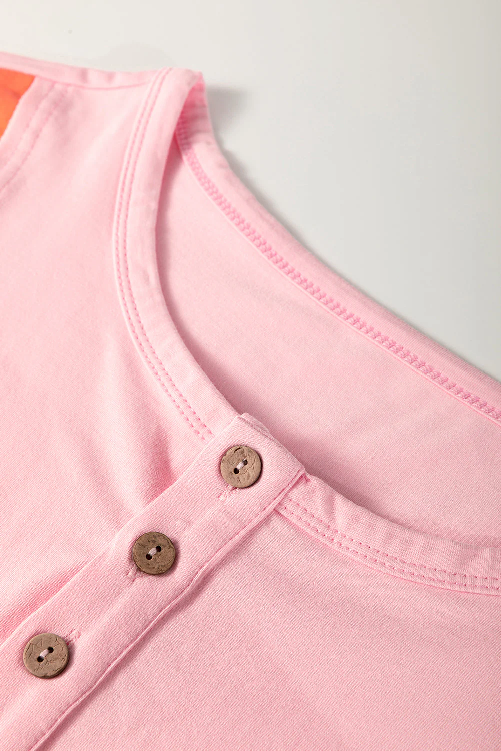 Threaded Pear Parker Sleeve Henley top Long Sleeve Top - Image 5