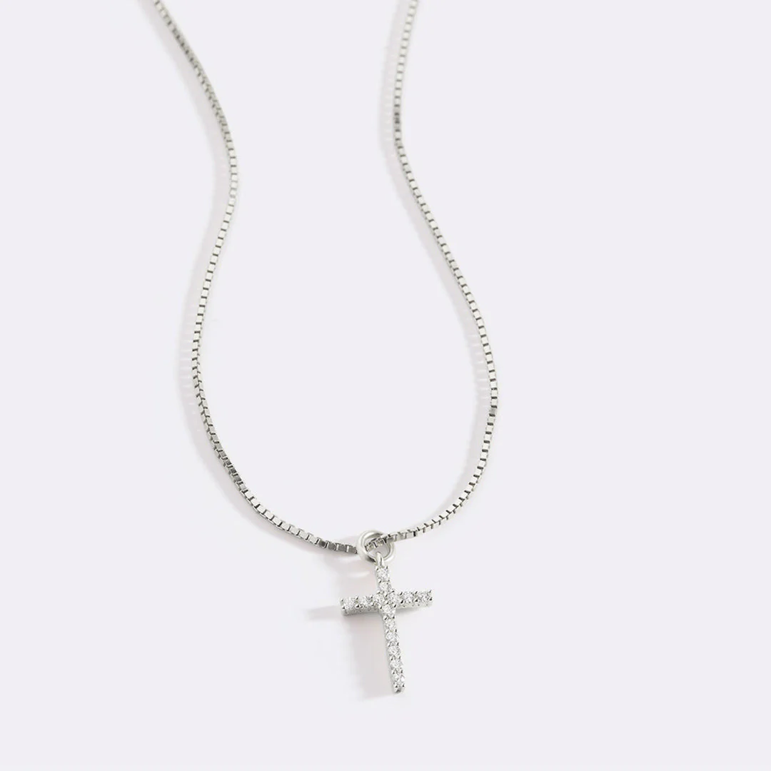 Mint & Lily Pave Cross Necklace - Image 18