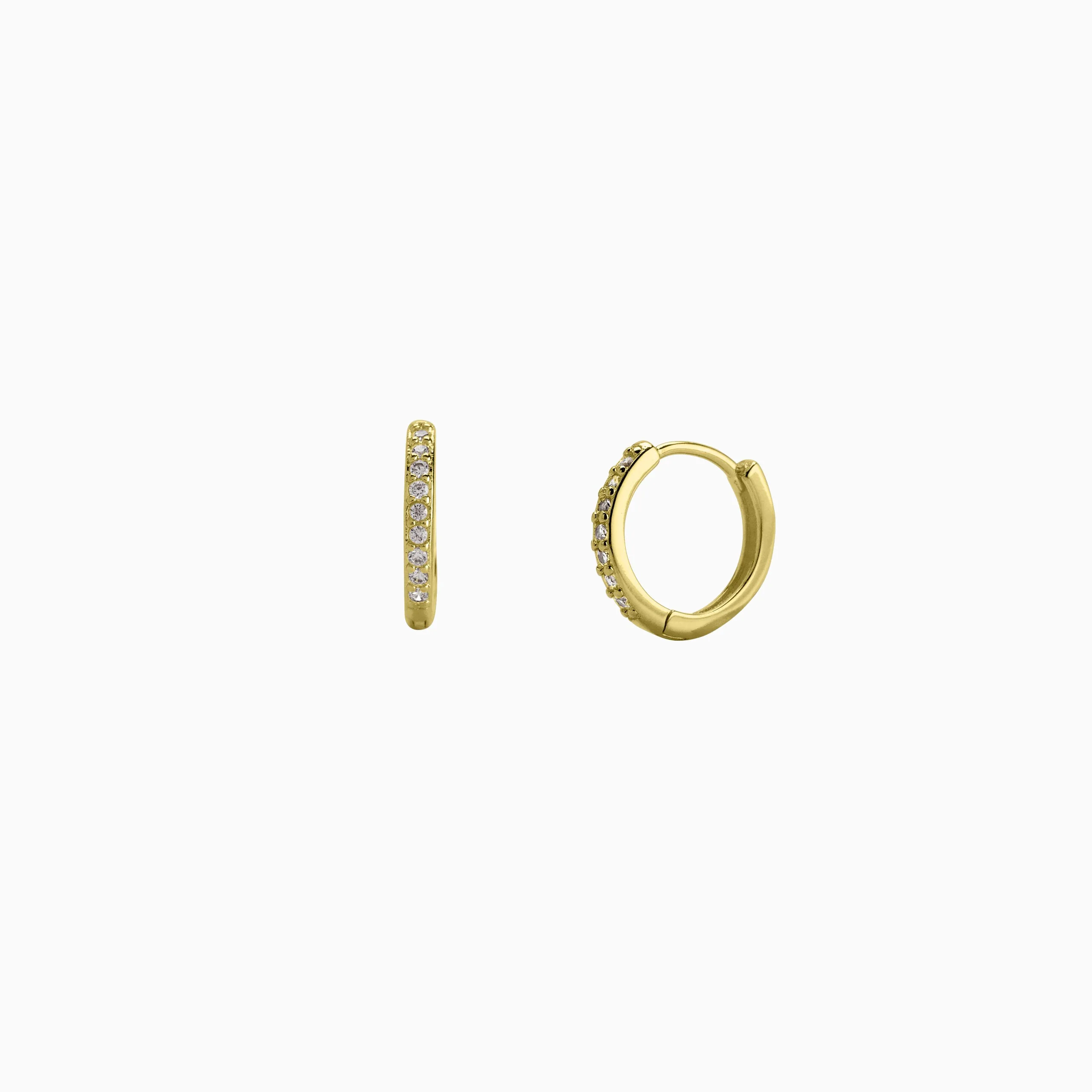 Mint & Lily Pave Huggie Hoop Earrings - Image 23