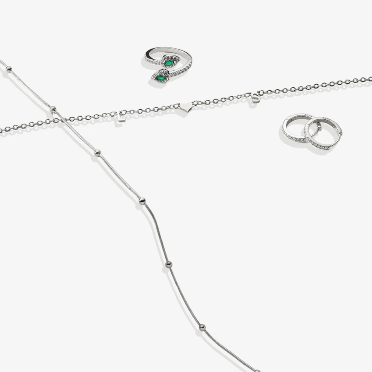 Mint & Lily Pave Huggie Hoop Earrings - Image 33