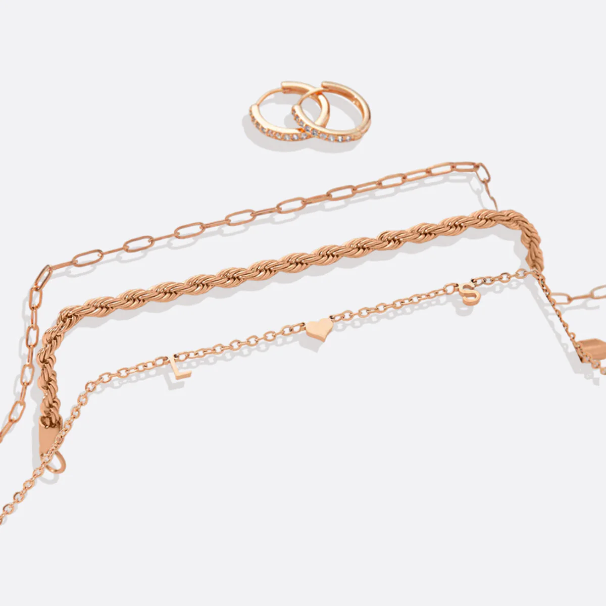 Mint & Lily Pave Huggie Hoop Earrings - Image 34