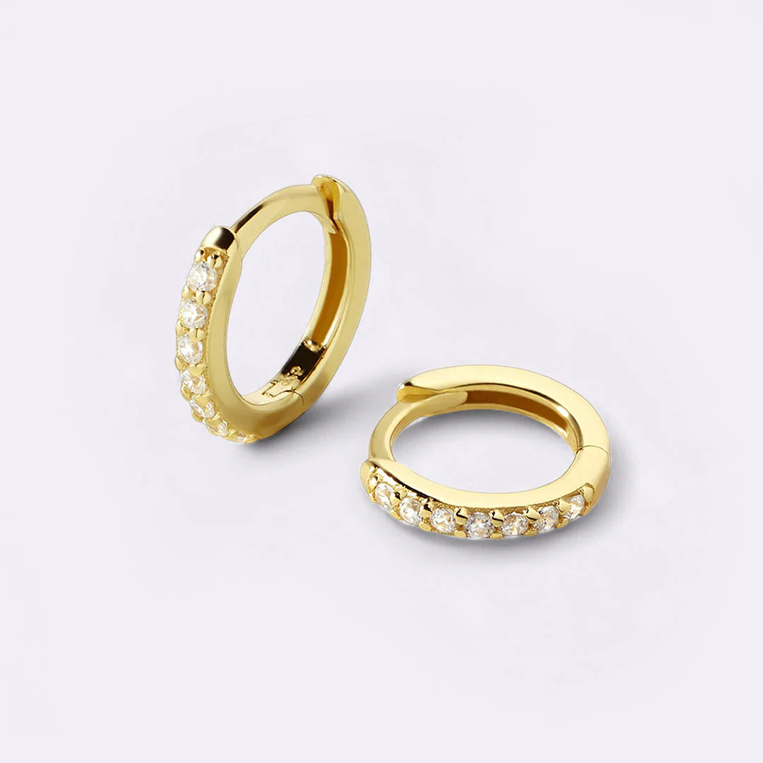 Mint & Lily Pave Huggie Hoop Earrings - Image 60