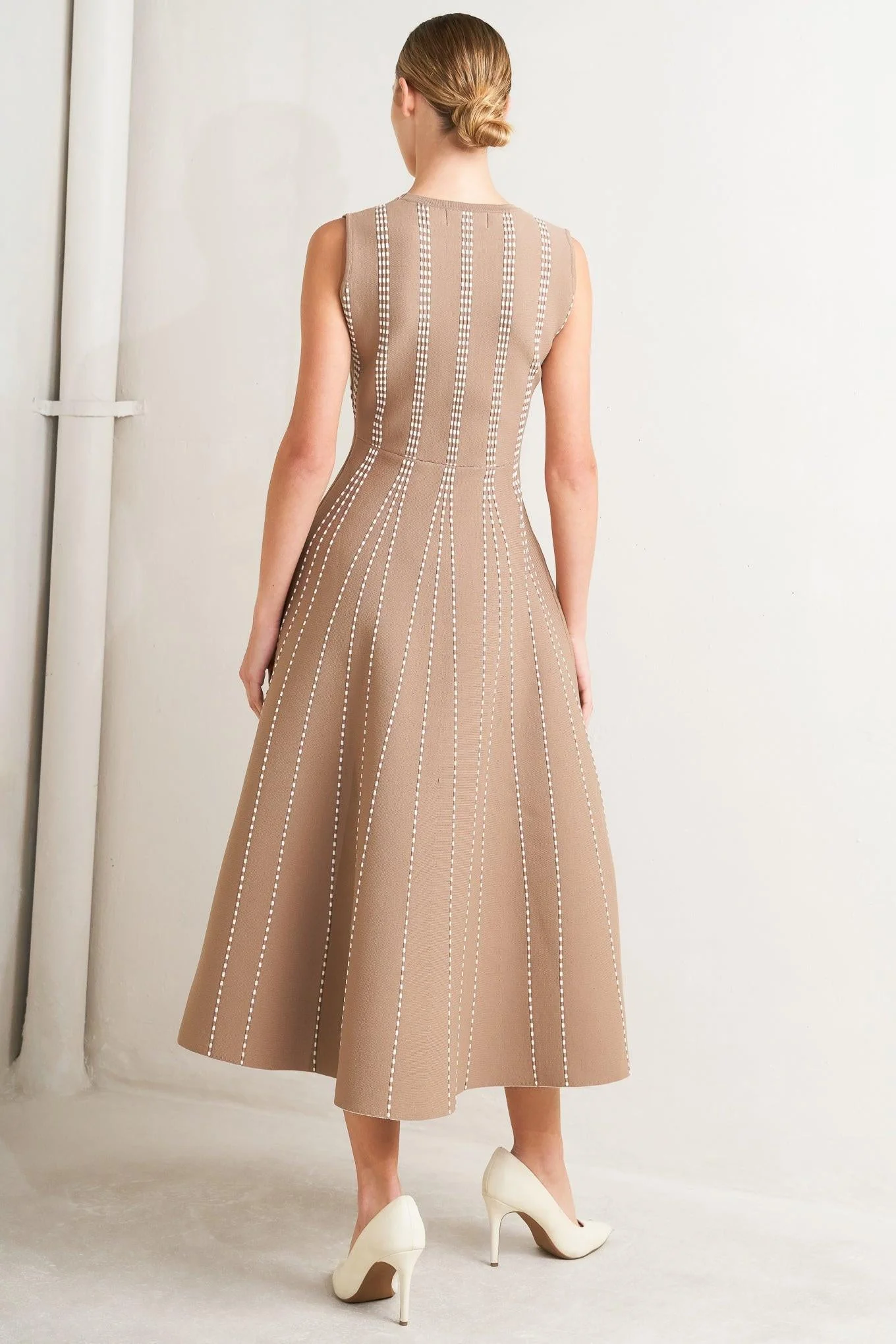 Perfectly Poised Jacquard Sweater Midi Dress - Image 13