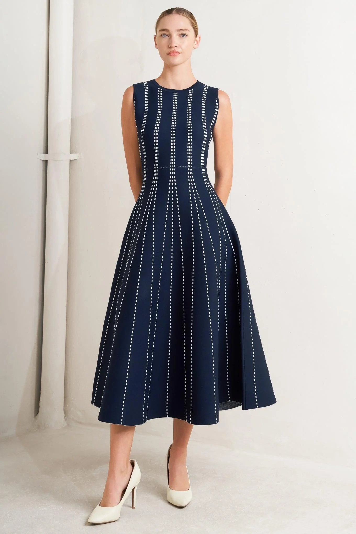 Perfectly Poised Jacquard Sweater Midi Dress - Image 19