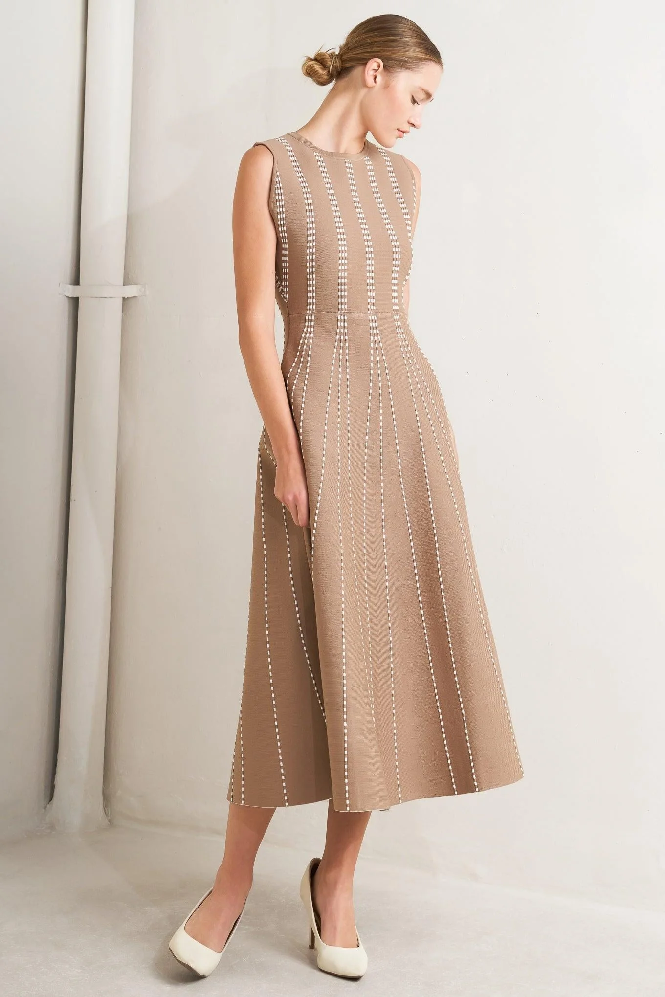 Perfectly Poised Jacquard Sweater Midi Dress - Image 2