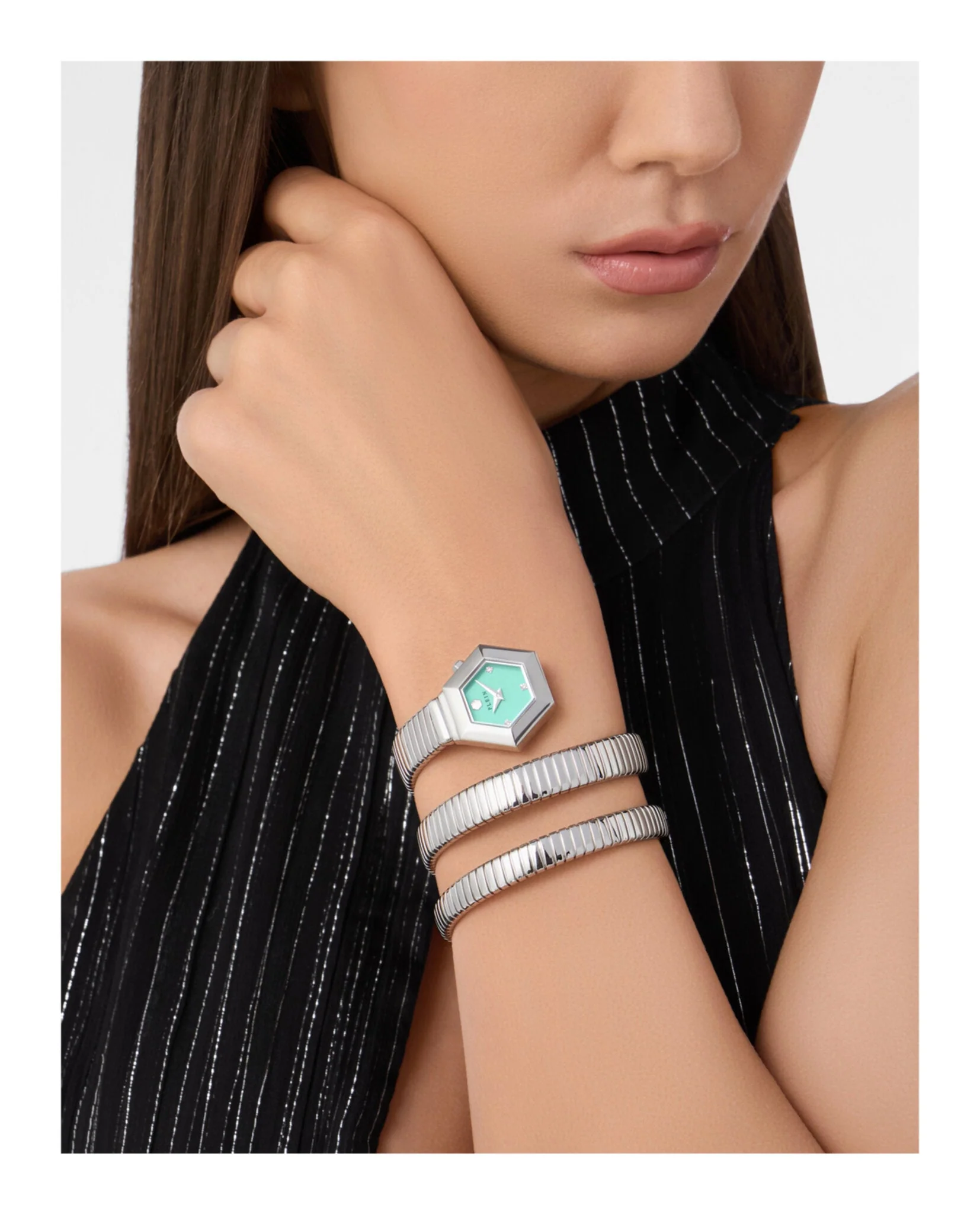 Philipp Plein $nake Hexagon Bracelet Watch - Image 4