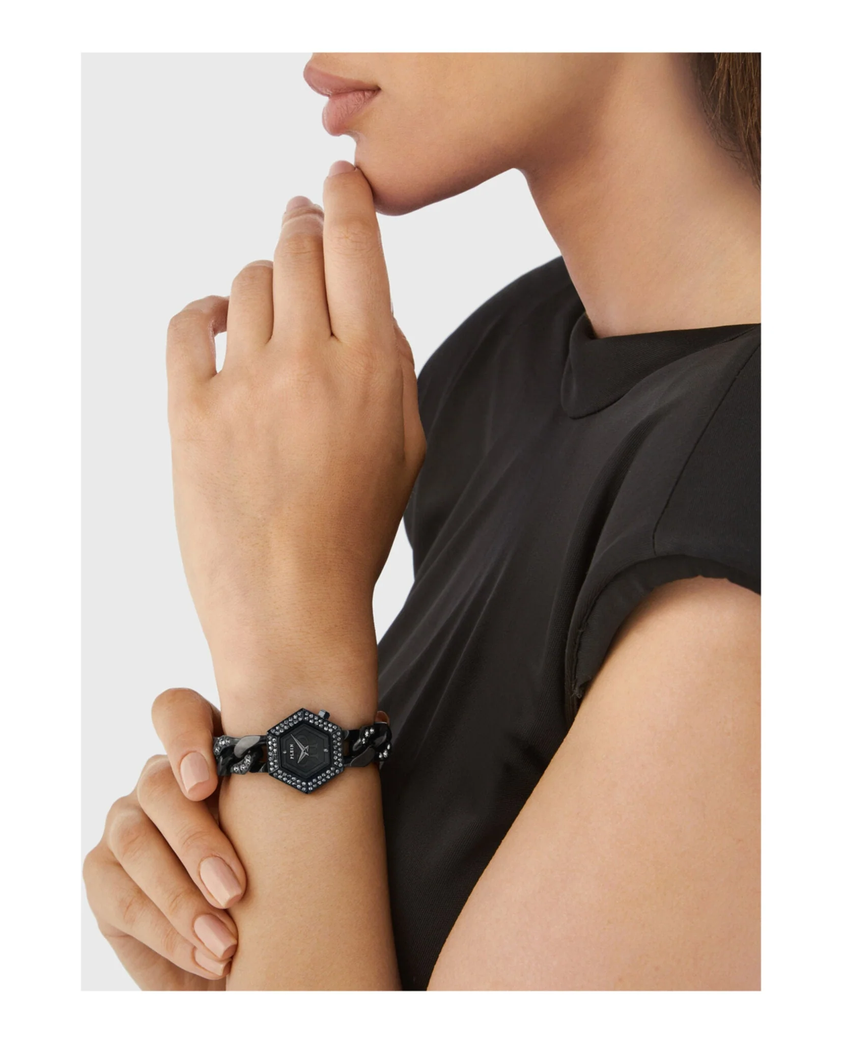 Philipp Plein The Hexagon Groumette Crystal Watch - Image 5