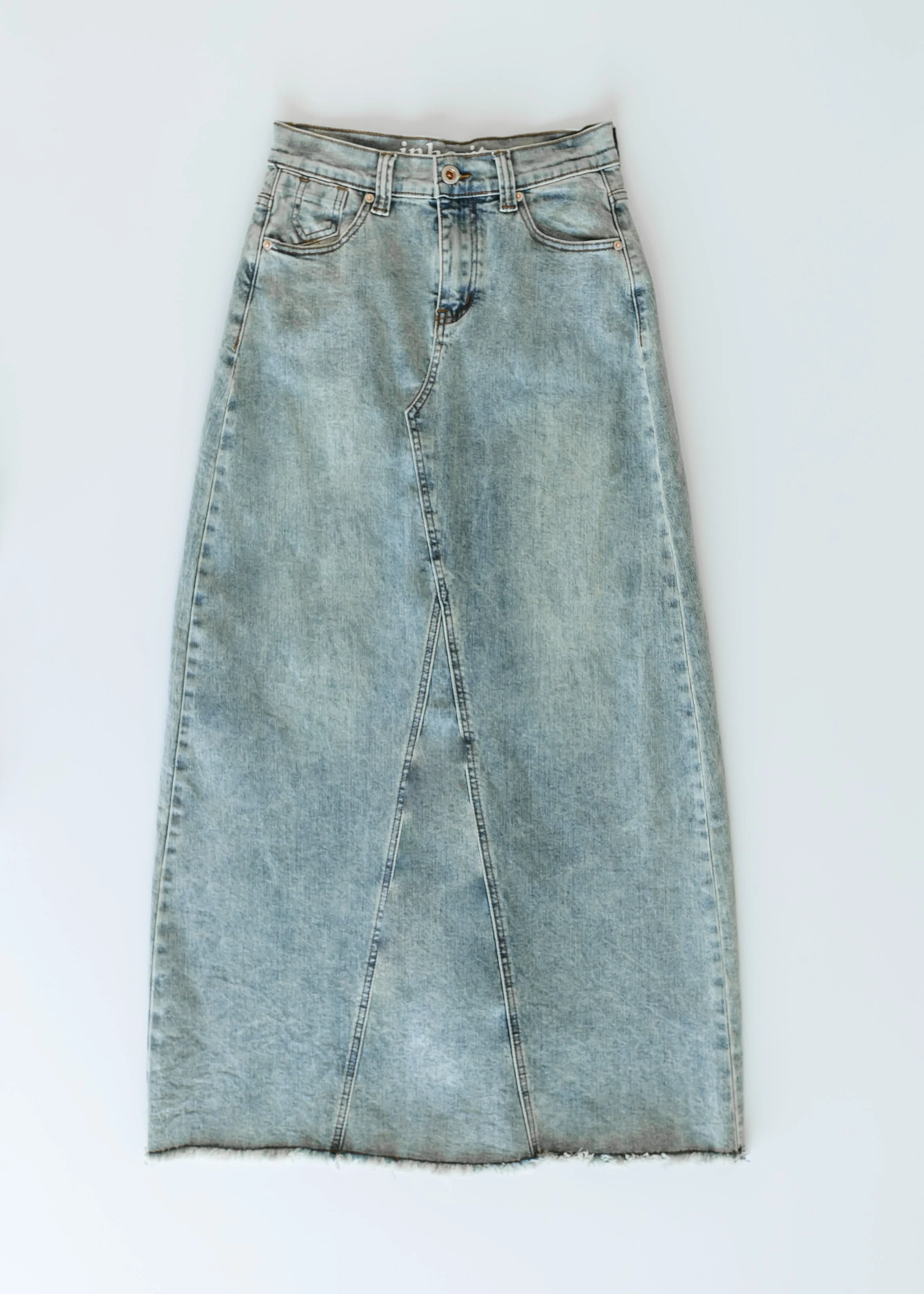 Piper A-line Long Denim Maxi Skirt - FINAL SALE - Image 20