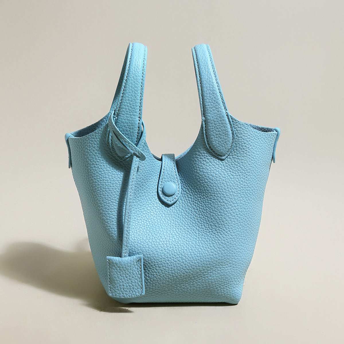 Playful Leather Bucket Bag