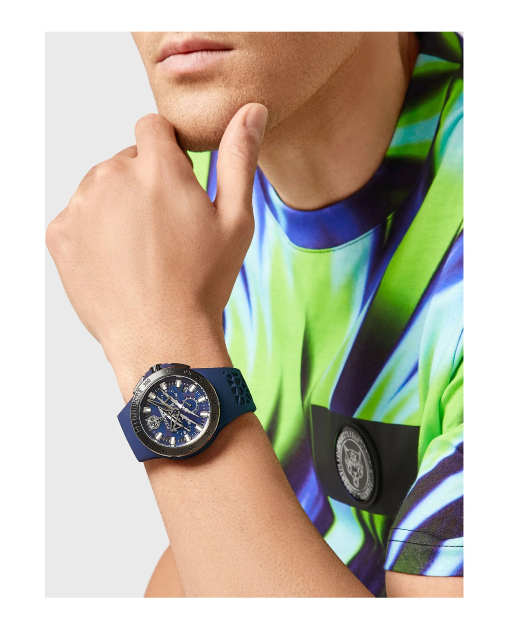 Plein Sport Thunderstorm Chrono Silicone Watch - Image 5