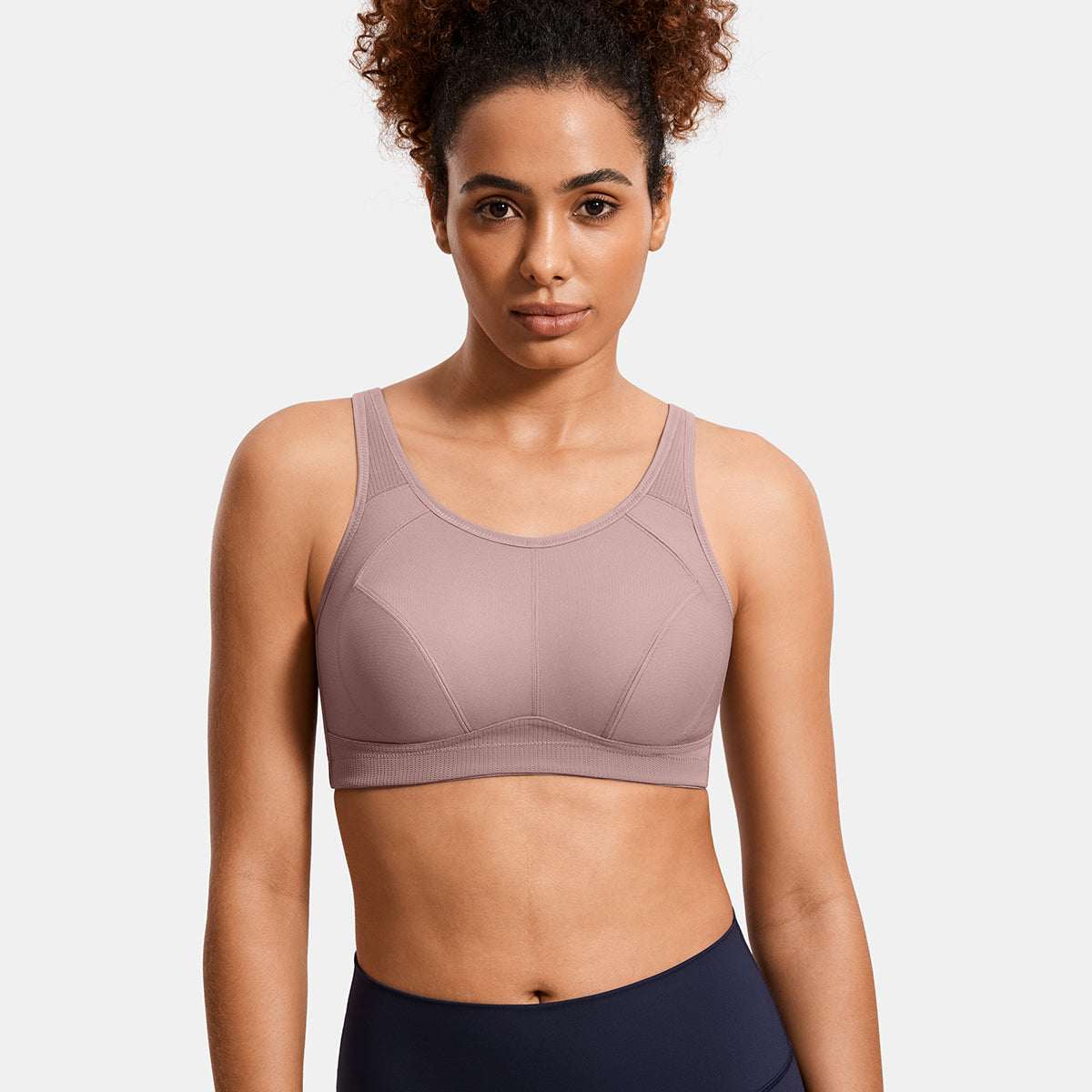 Plus Size High Support Full Coverage Padded Wireless Bra - Image 199