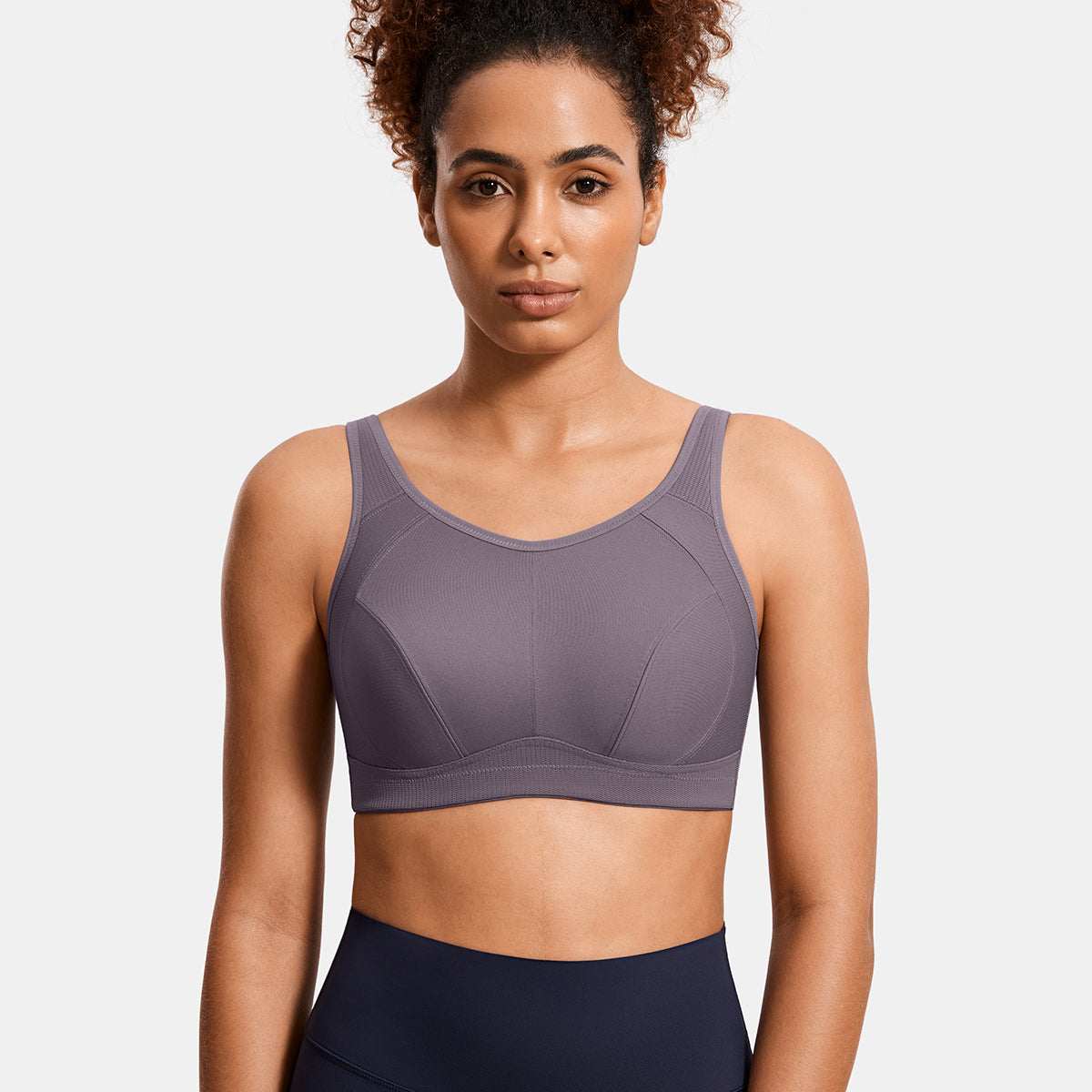 Plus Size High Support Full Coverage Padded Wireless Bra - Image 225