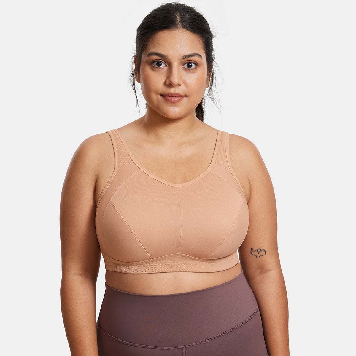 Plus Size High Support Full Coverage Padded Wireless Bra - Image 227