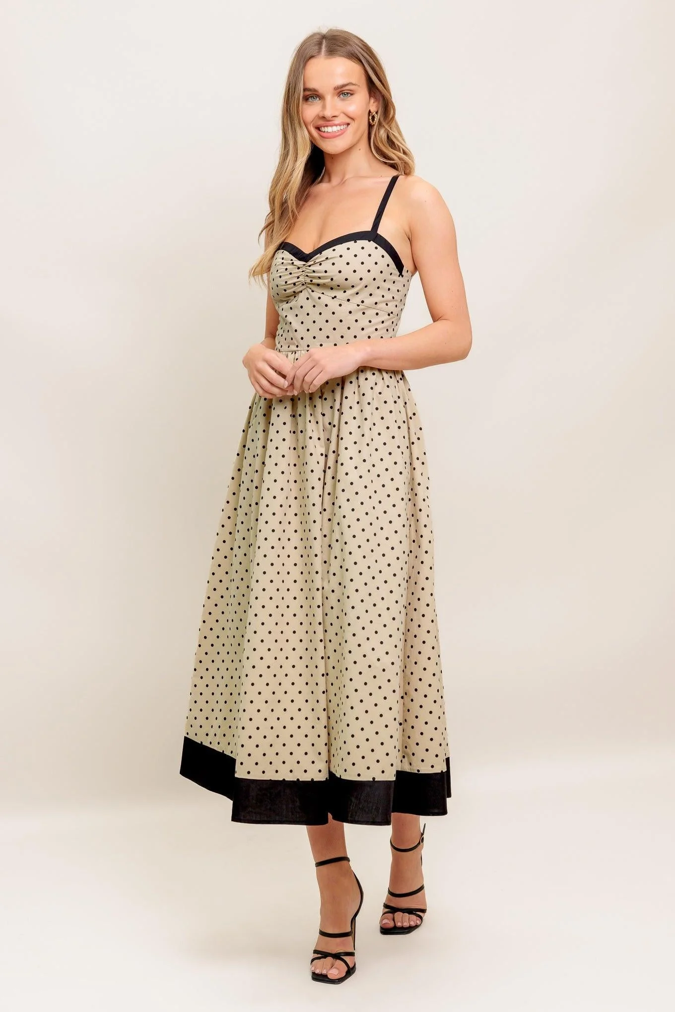 Polka Passion Woven Maxi Dress - Image 5