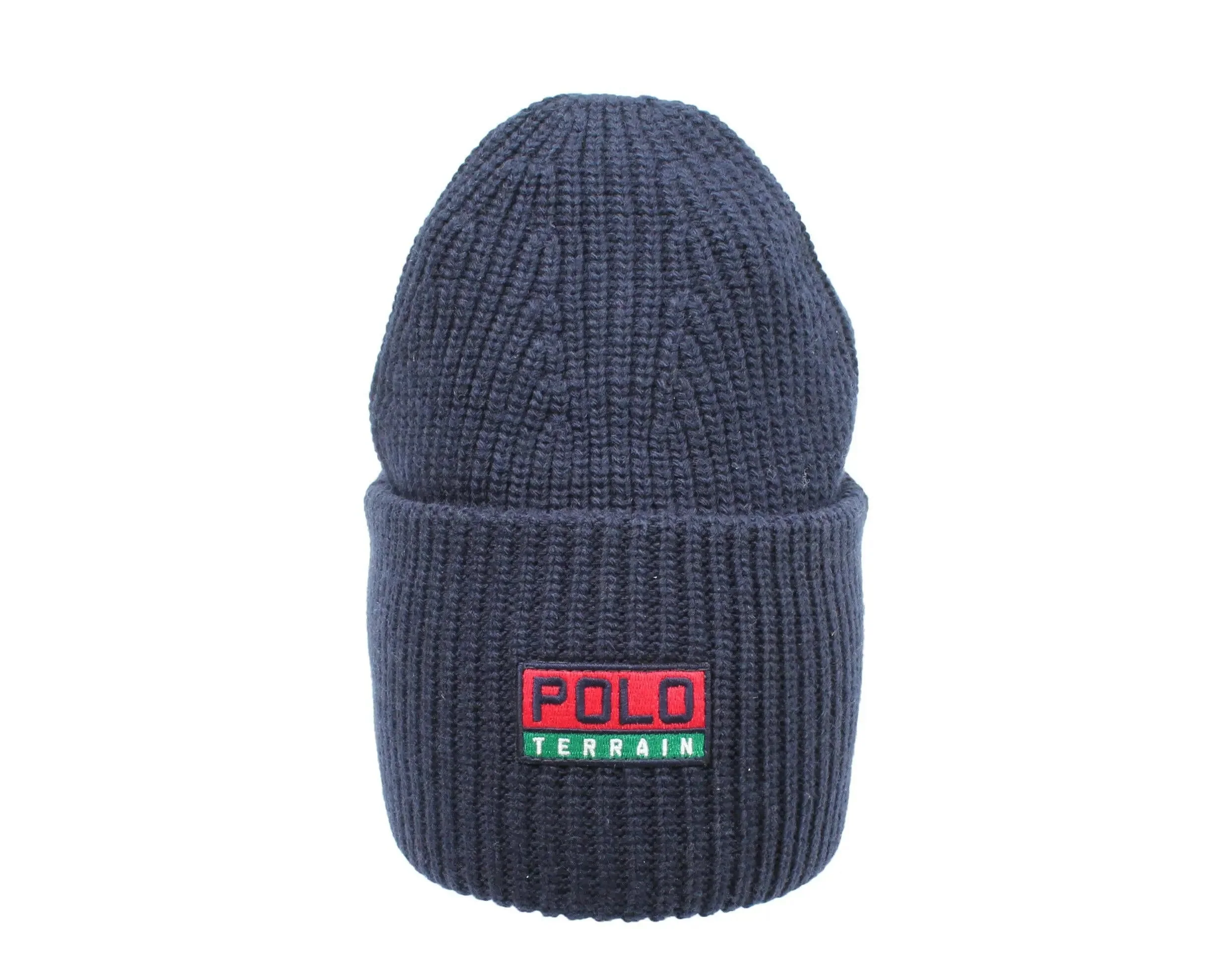 Polo Ralph Lauren Terrain Knit Cuffed Beanie Hat Navy