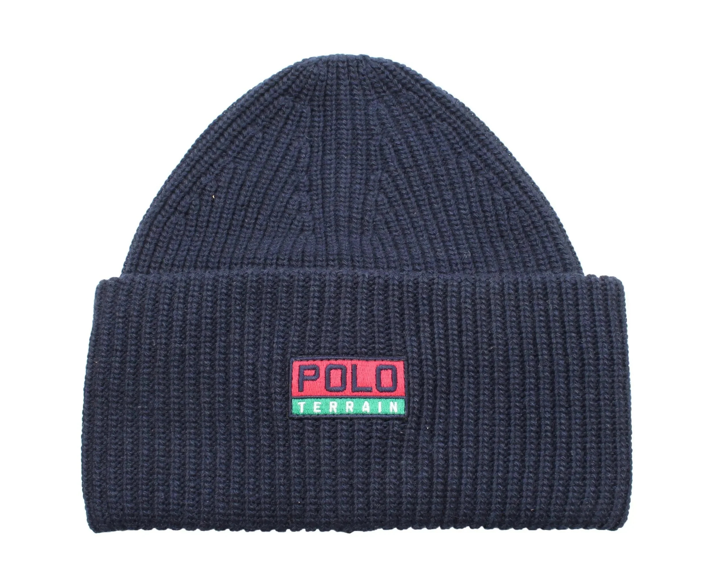 Polo Ralph Lauren Terrain Knit Cuffed Beanie Hat Navy - Image 2