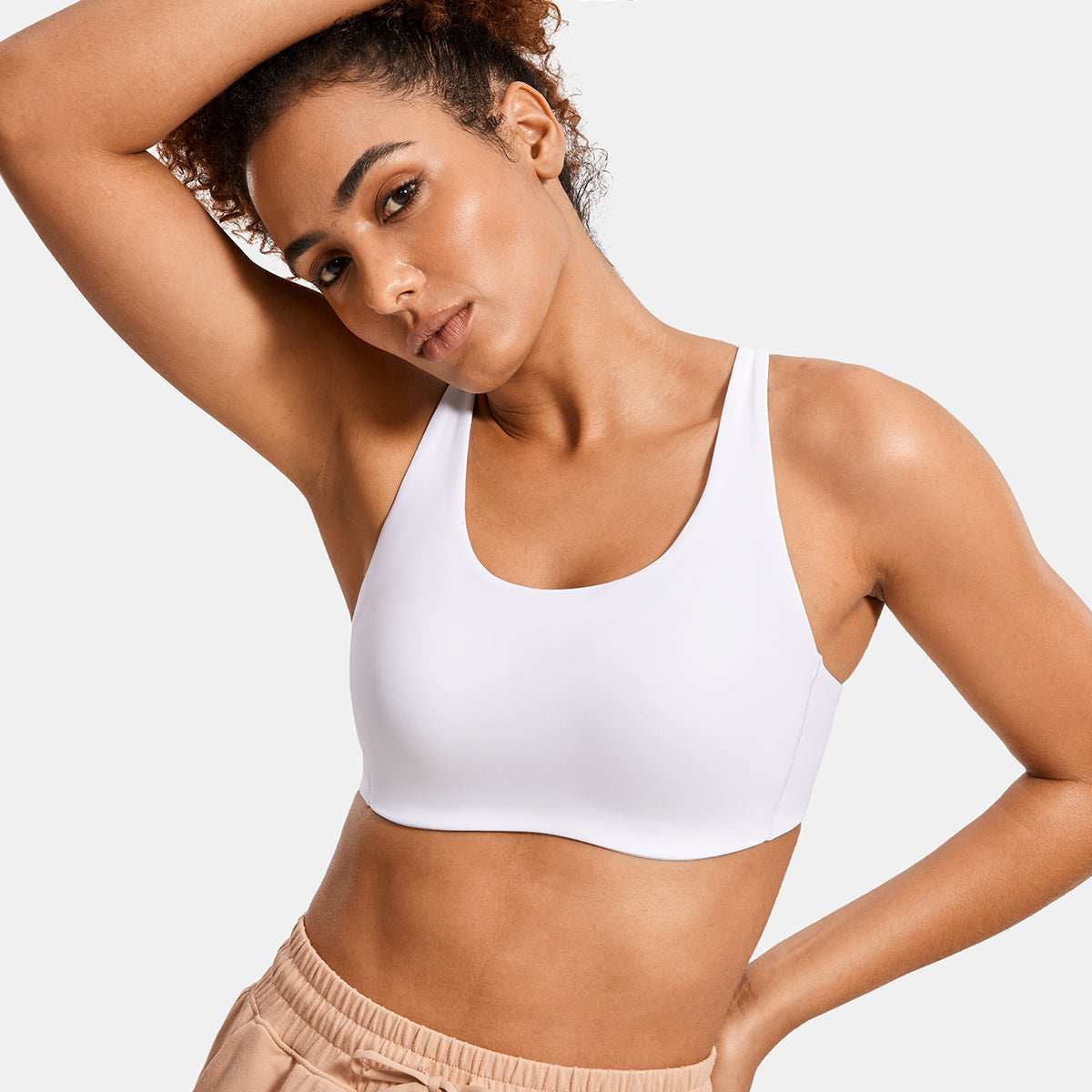 Power On Molded Cup Strappy Racerback Wireless Bra - Image 108