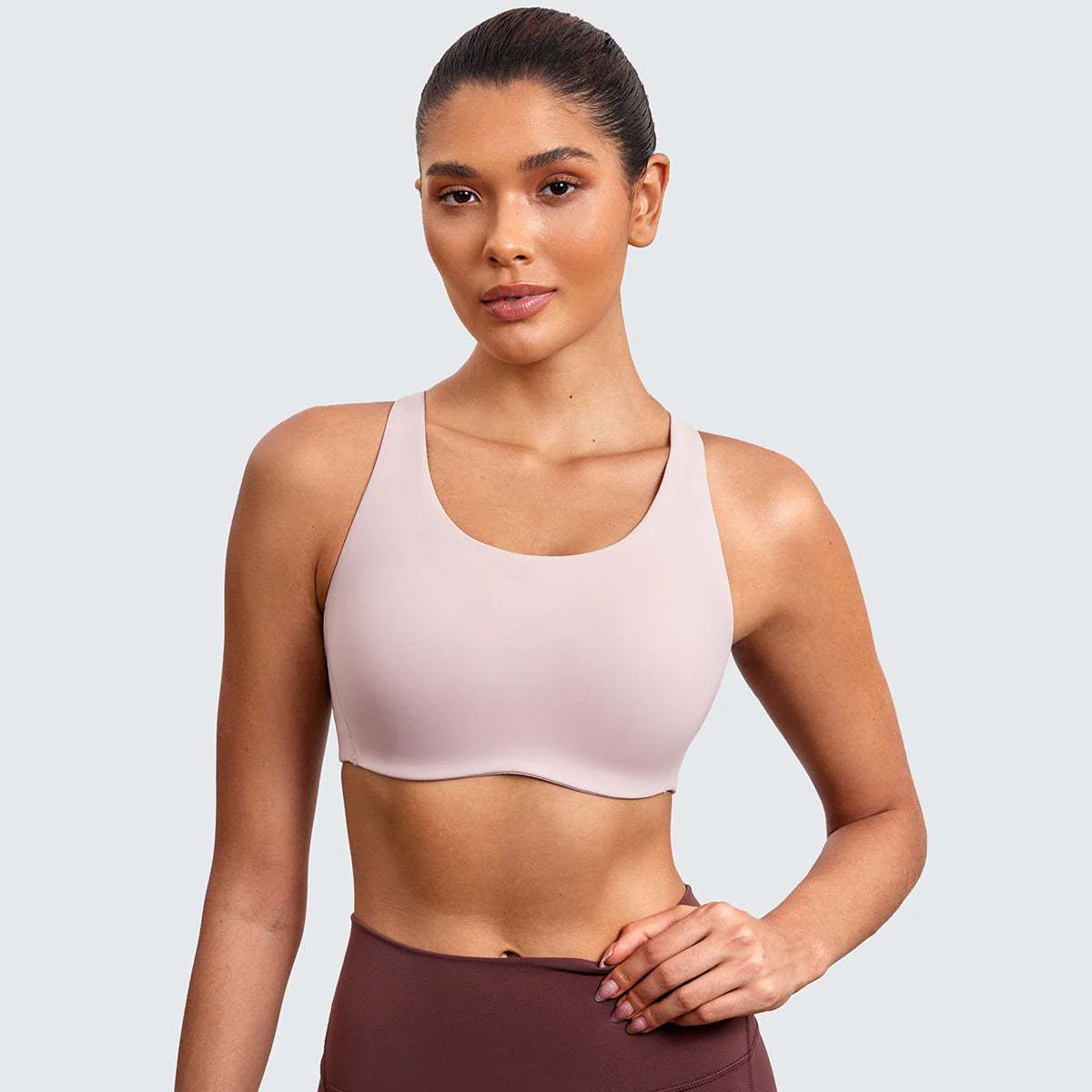 Power On Molded Cup Strappy Racerback Wireless Bra - Image 122