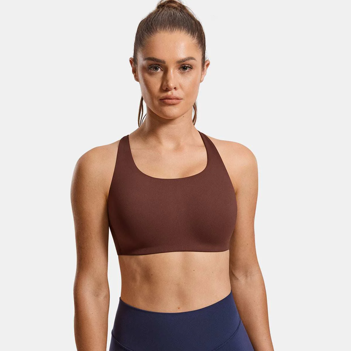 Power On Molded Cup Strappy Racerback Wireless Bra - Image 27