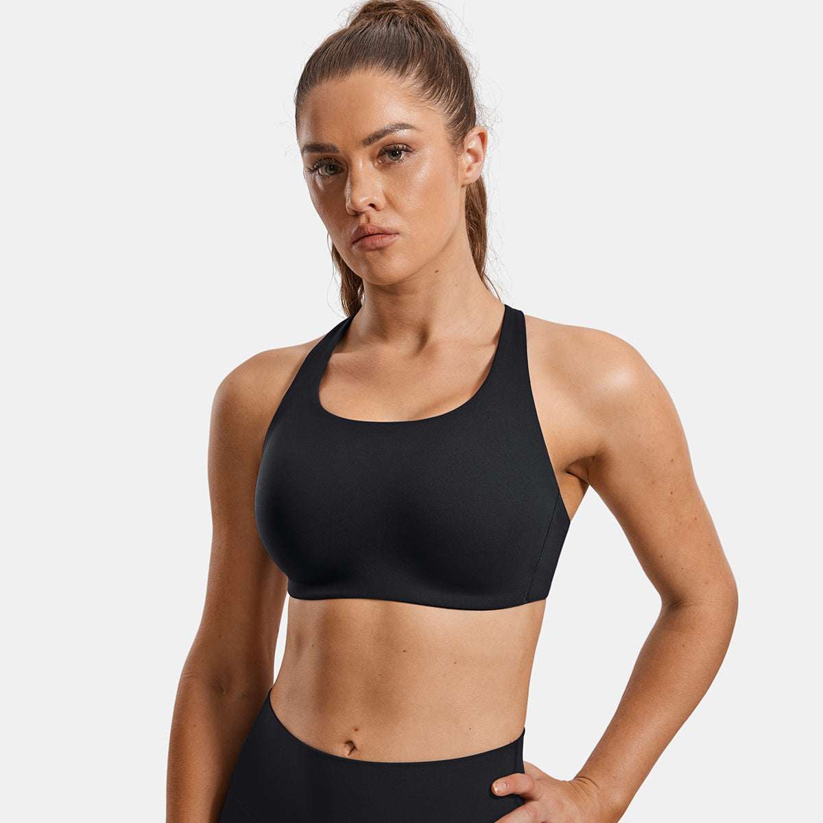 Power On Molded Cup Strappy Racerback Wireless Bra - Image 3