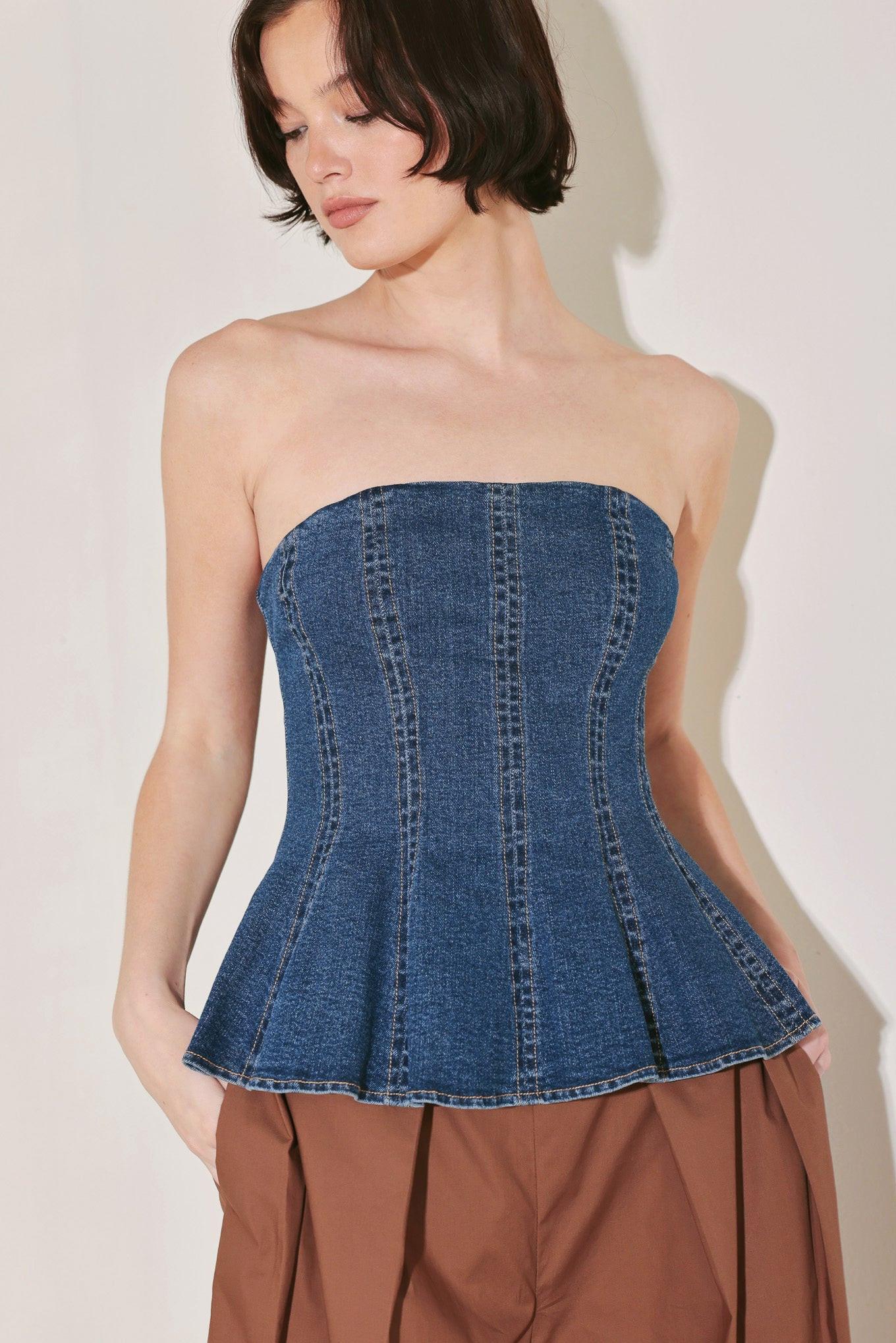 Power Play Denim Top - Image 6
