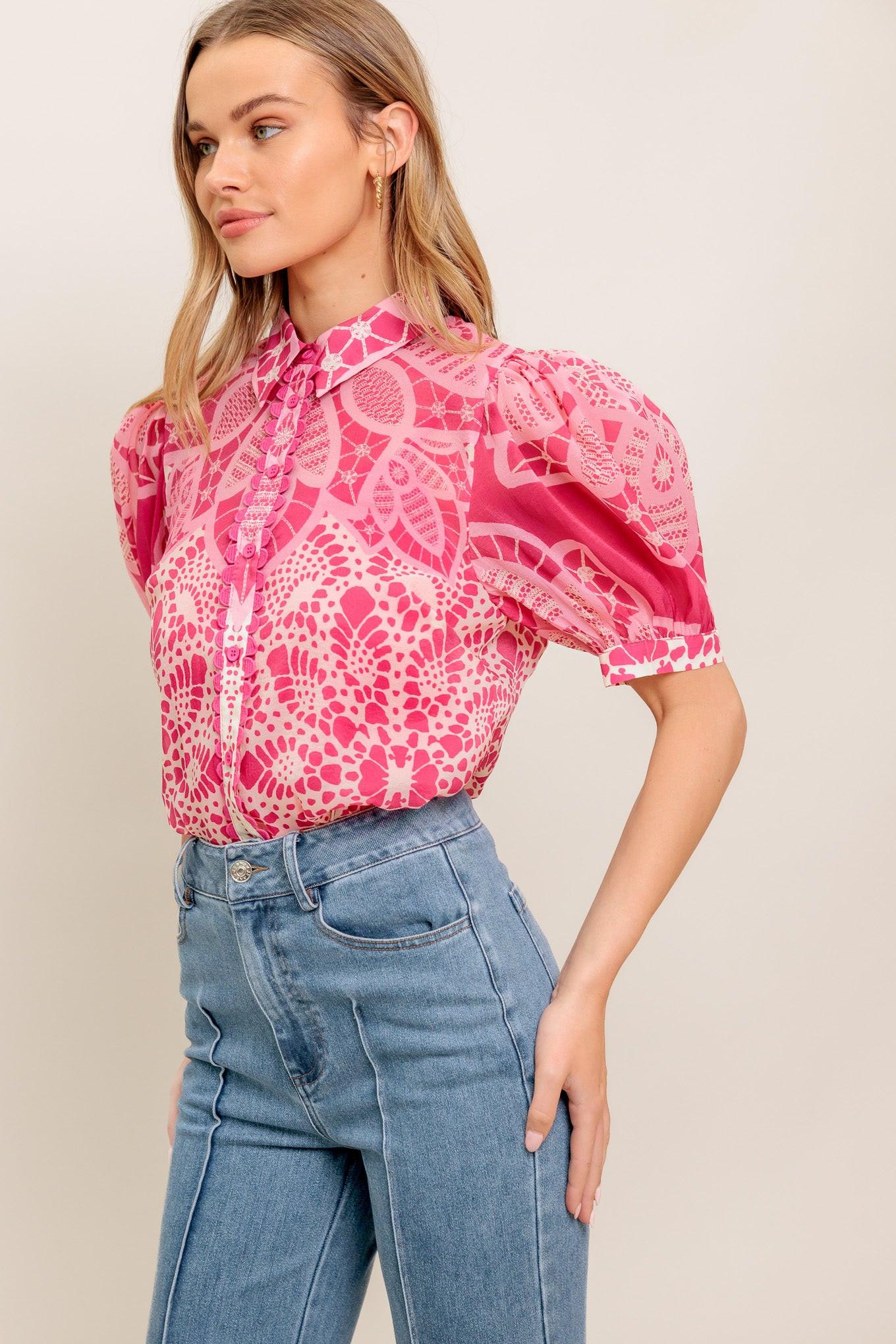 Precious Heart Woven Top - Image 7