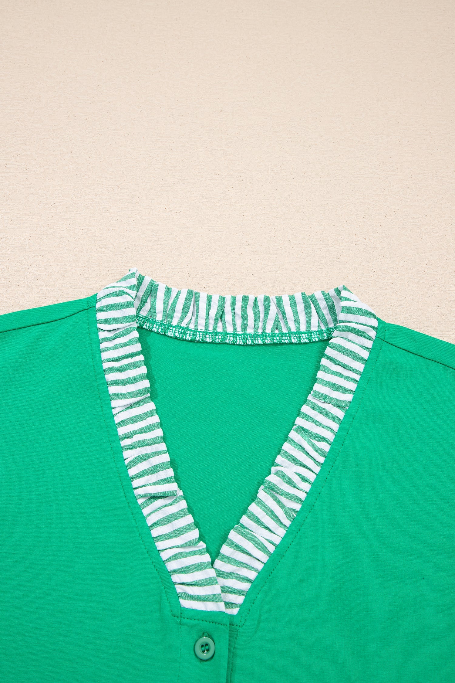 Threaded Pear Presley Trim Flutter Sleeve Plus Blouse - Image 15