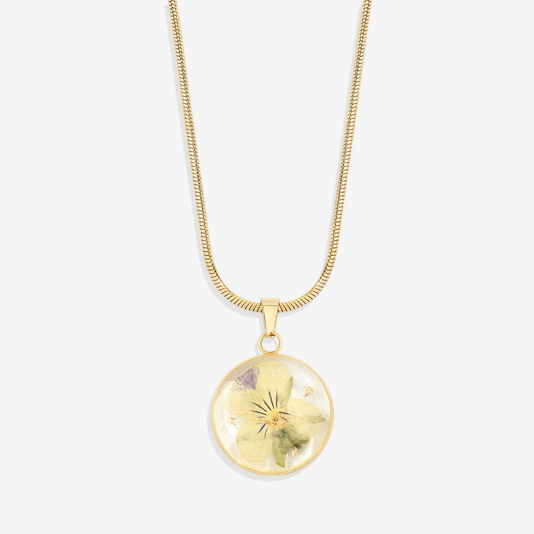 Mint & Lily Pressed Birth Flower Necklace - Image 121