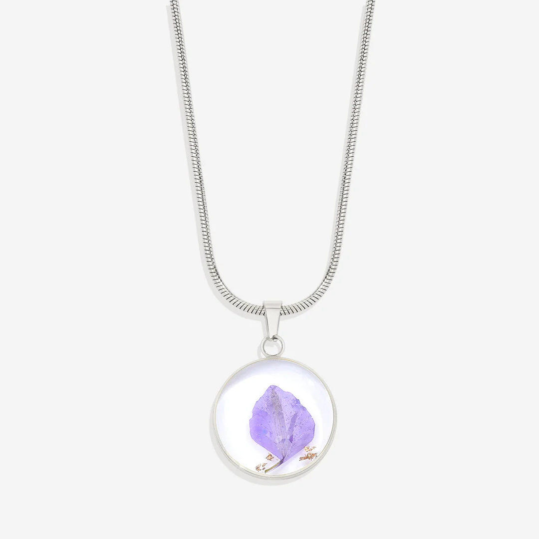 Mint & Lily Pressed Birth Flower Necklace - Image 132