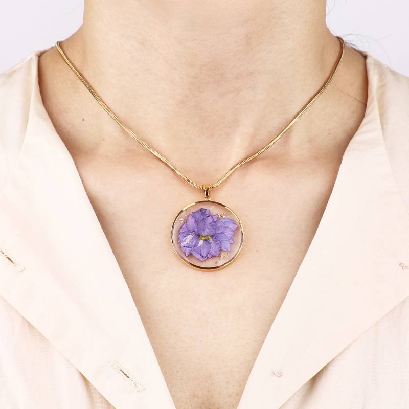 Mint & Lily Pressed Birth Flower Necklace - Image 14