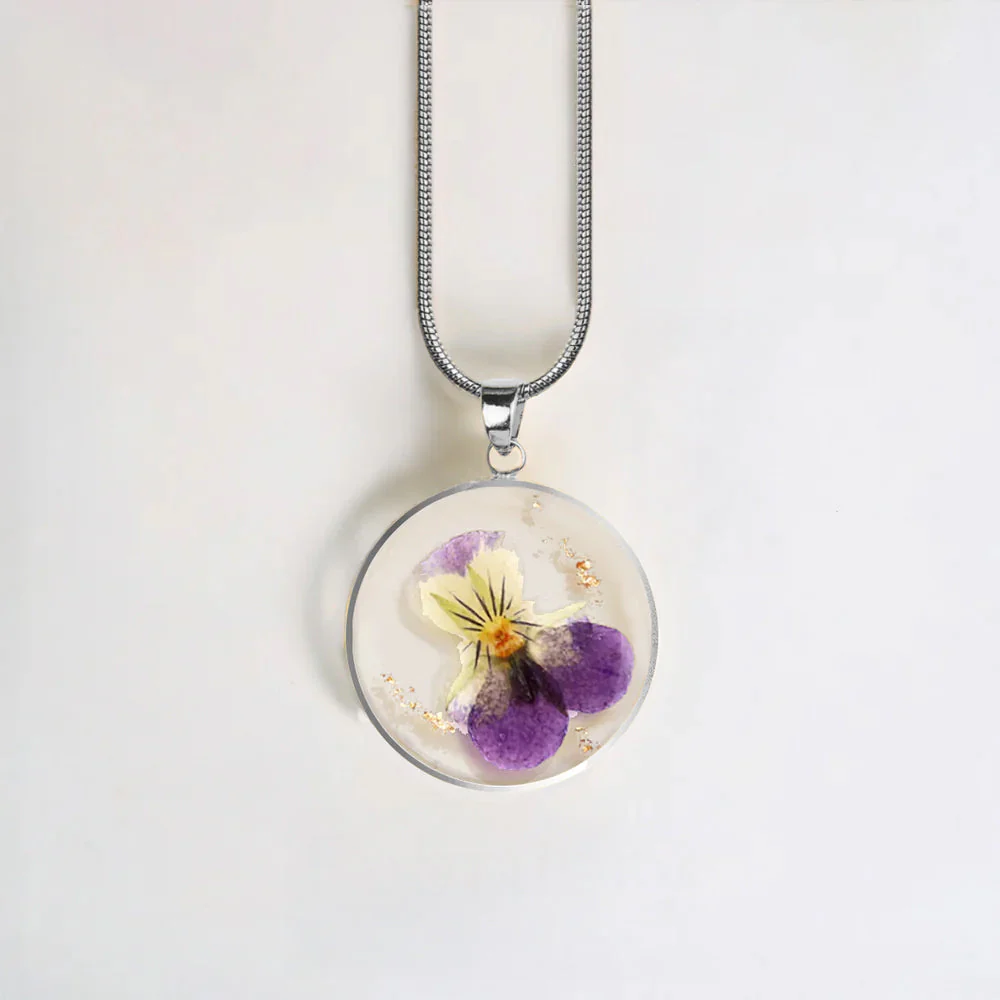 Mint & Lily Pressed Birth Flower Necklace - Image 154