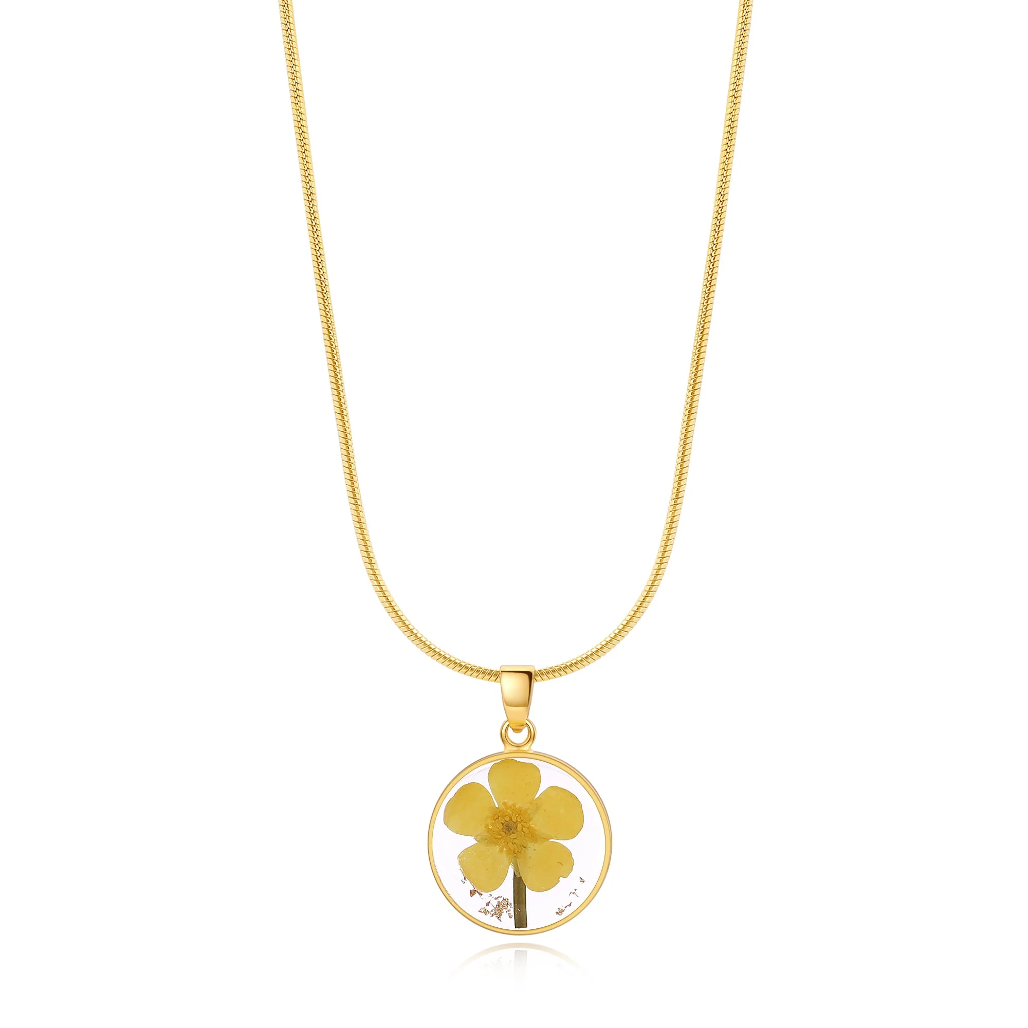 Mint & Lily Pressed Birth Flower Necklace - Image 82