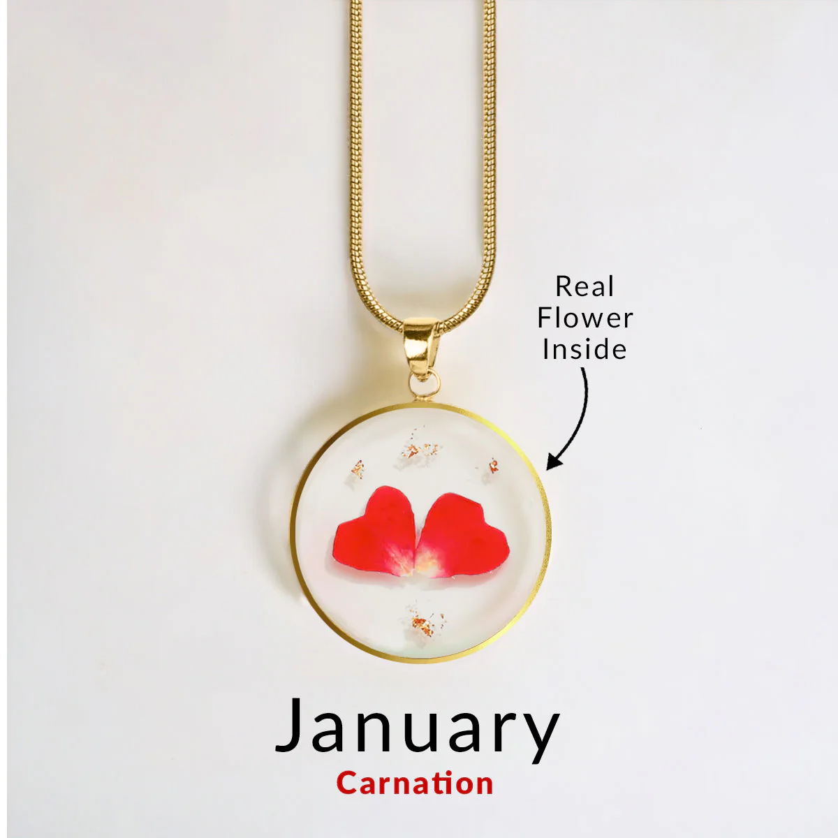 Mint & Lily Pressed Birth Flower Necklace - Image 89