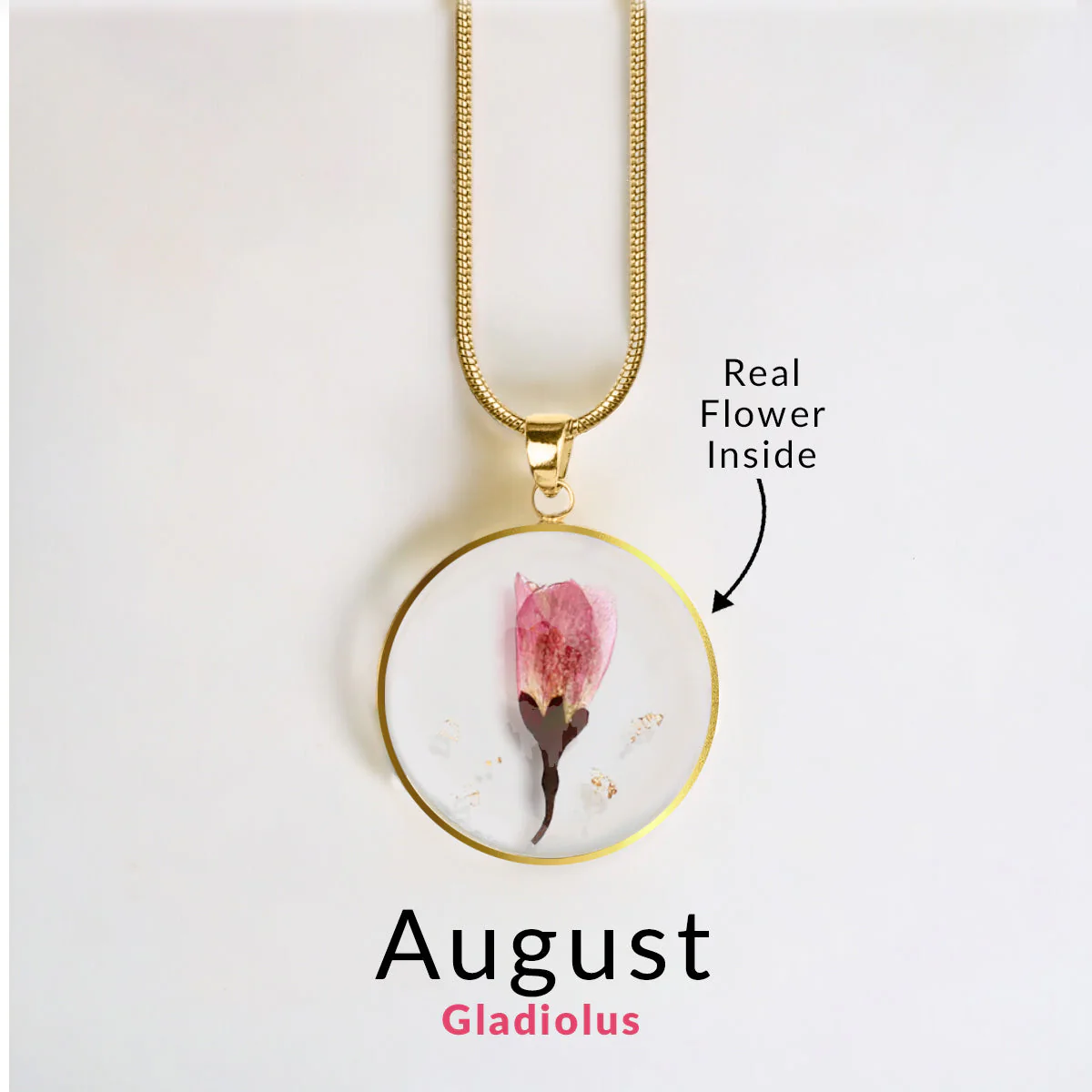 Mint & Lily Pressed Birth Flower Necklace - Image 96