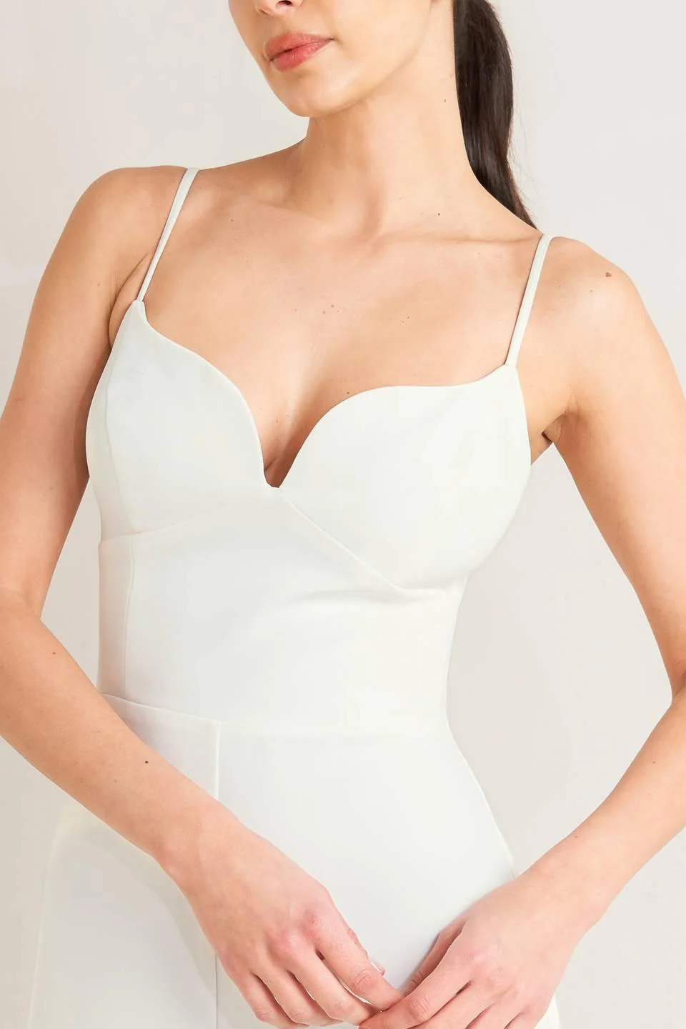 Pristine Edge Off White Woven Jumpsuit - Image 2