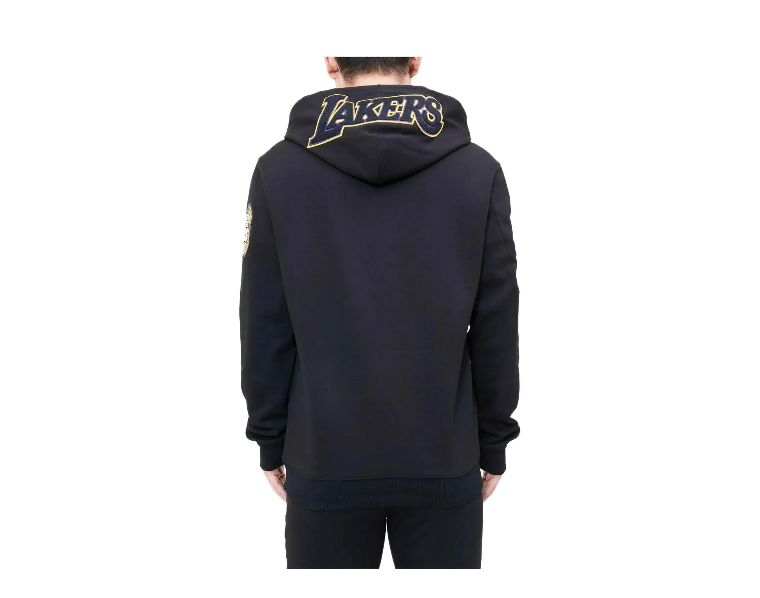 Pro Standard Los Angeles Lakers Lebron James Pro Team Men Hoodie Black - Image 4