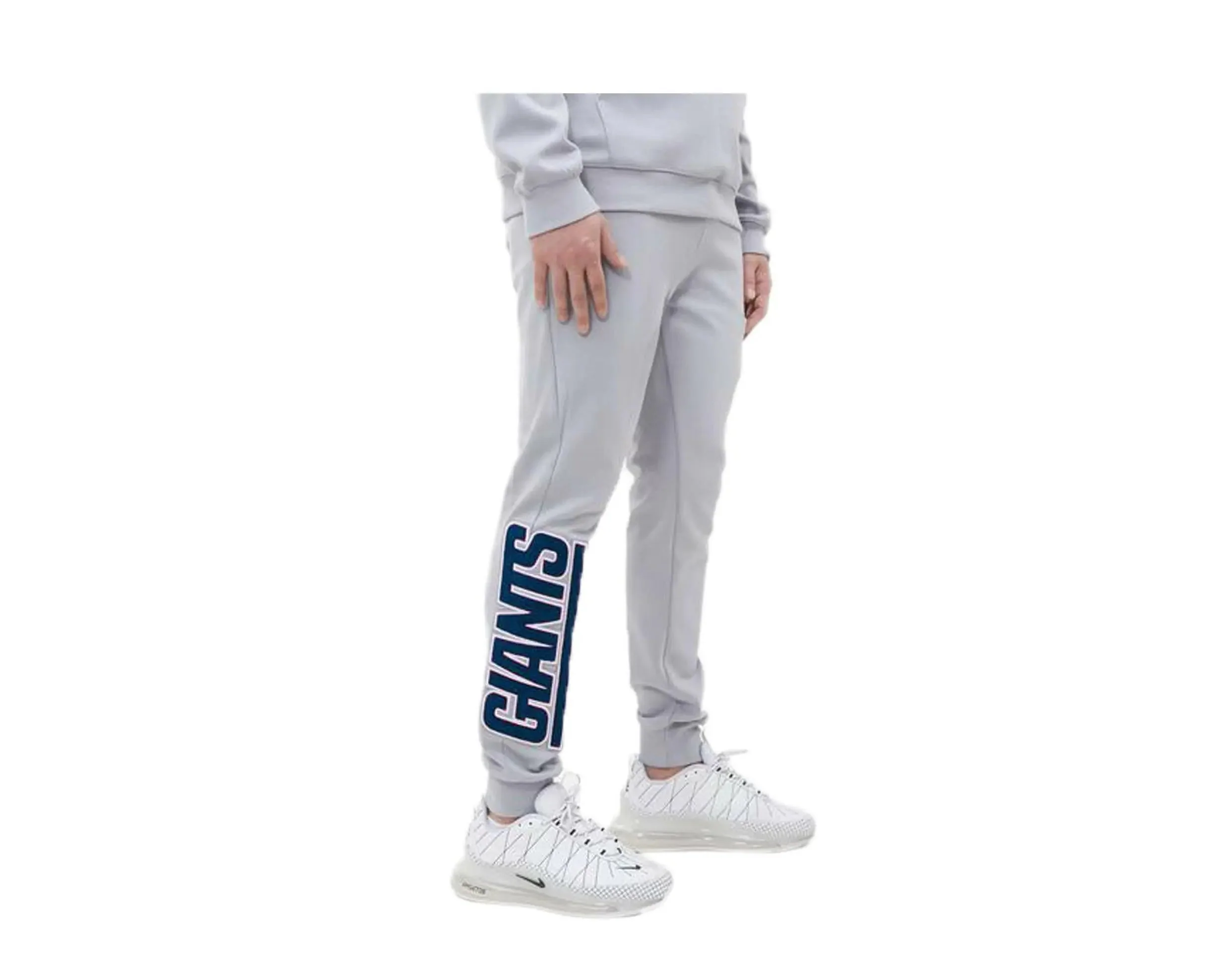 Pro Standard NFL New York Giants Logo Blended Men Jogger Pants Grey - Image 3