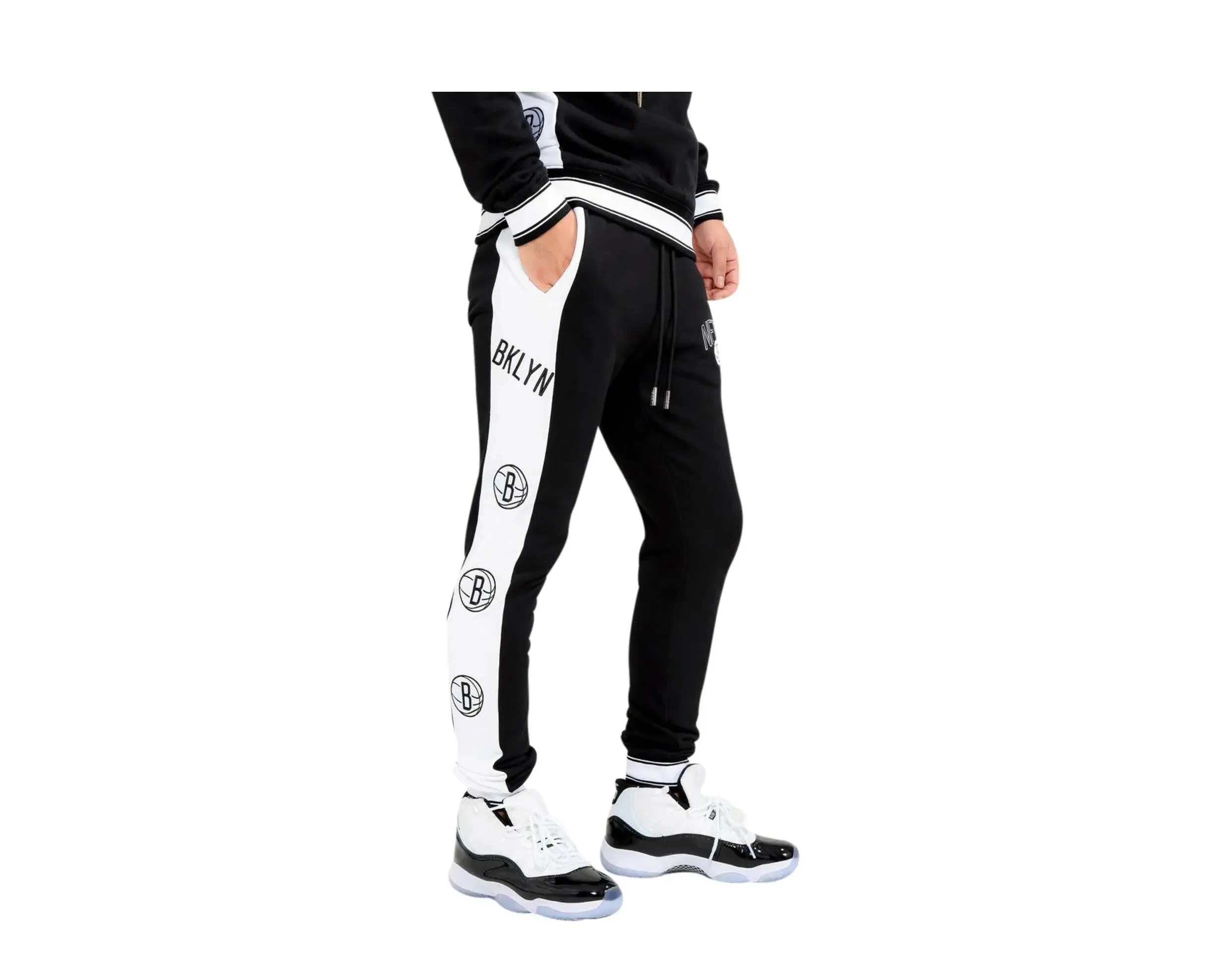 Pro Standard Scrimmage Brooklyn Nets Men Jogger Pants Black - Image 2