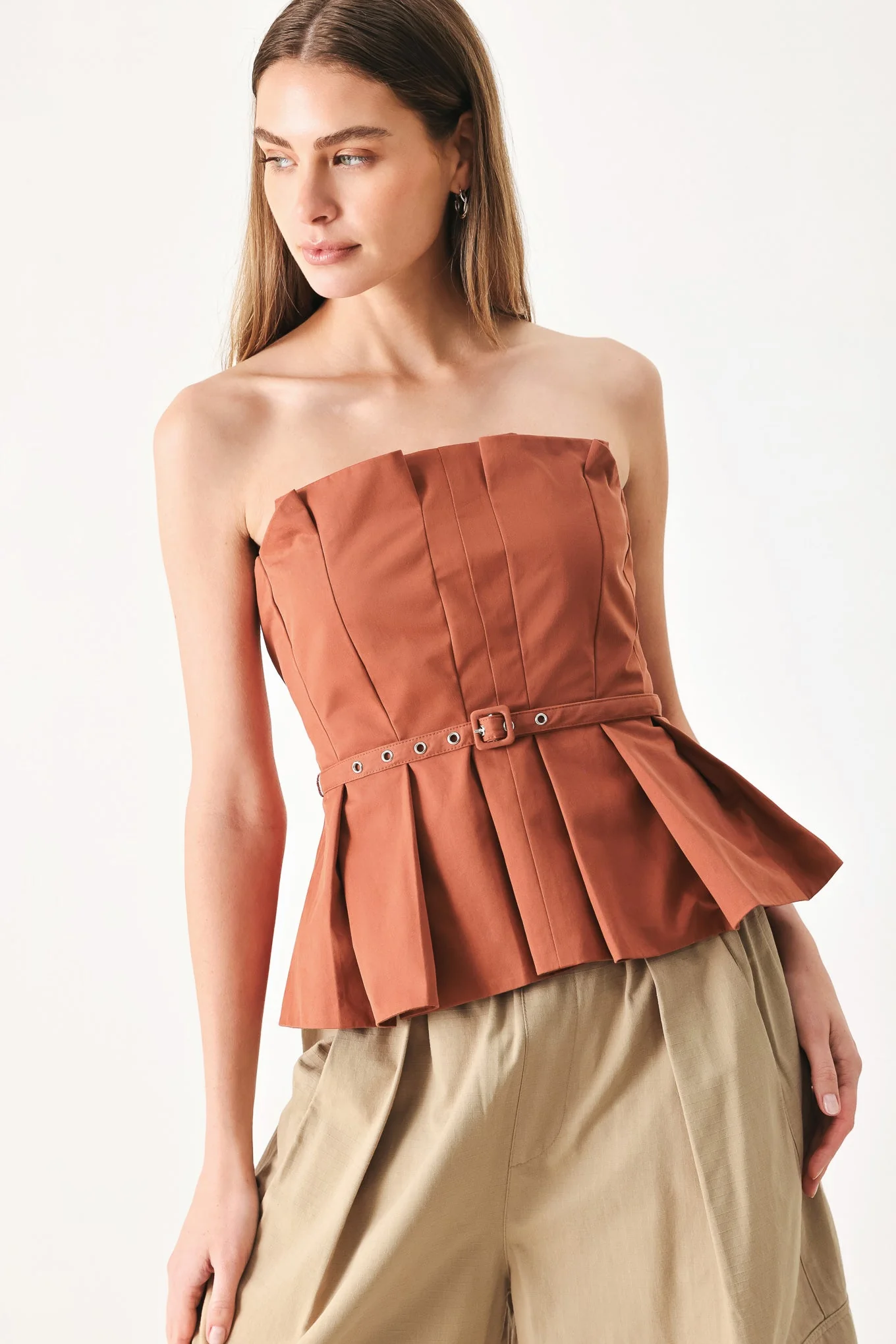 Pure Frame Woven Tube Top - Image 6