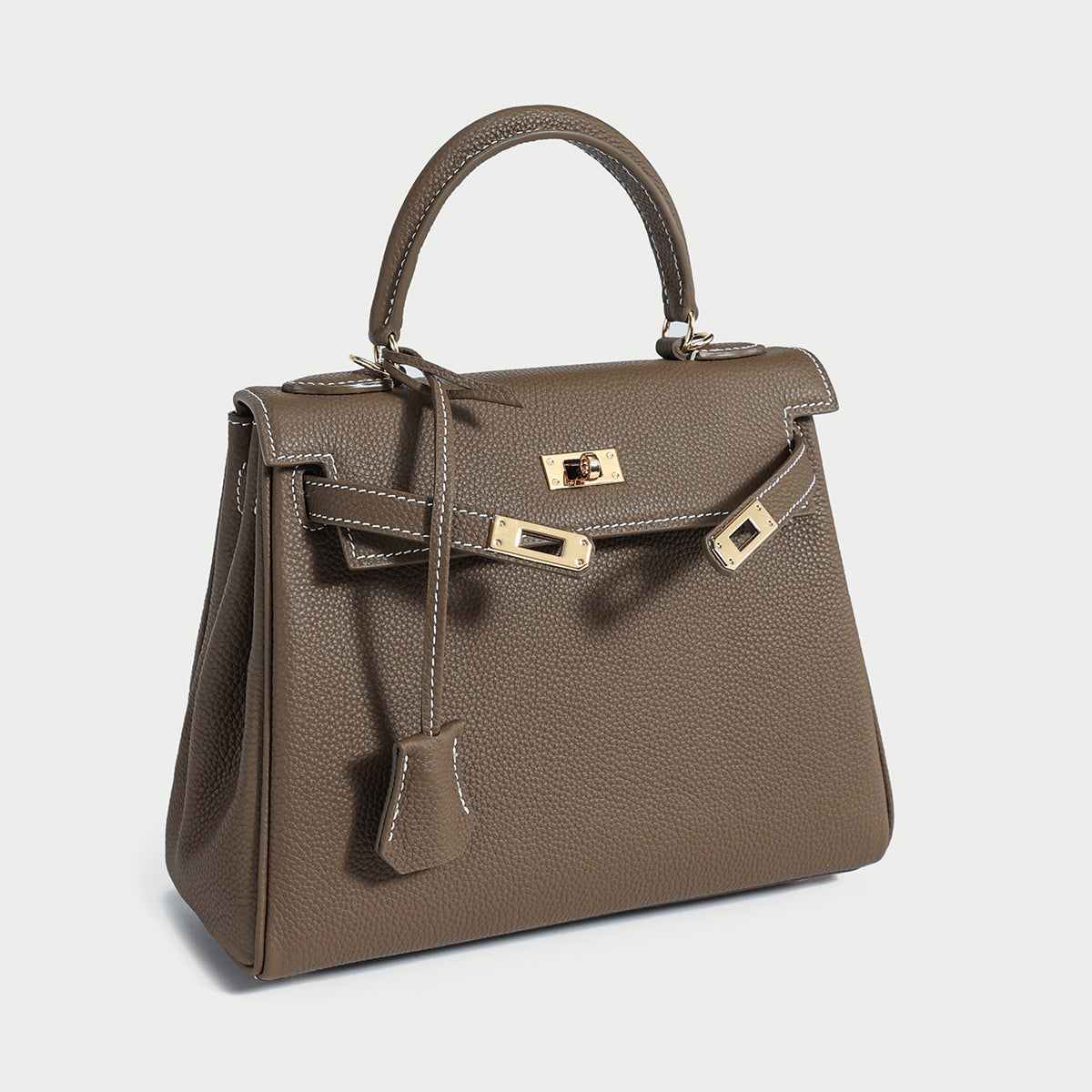 Queens Mini Top Handle Leather Bag - Image 8