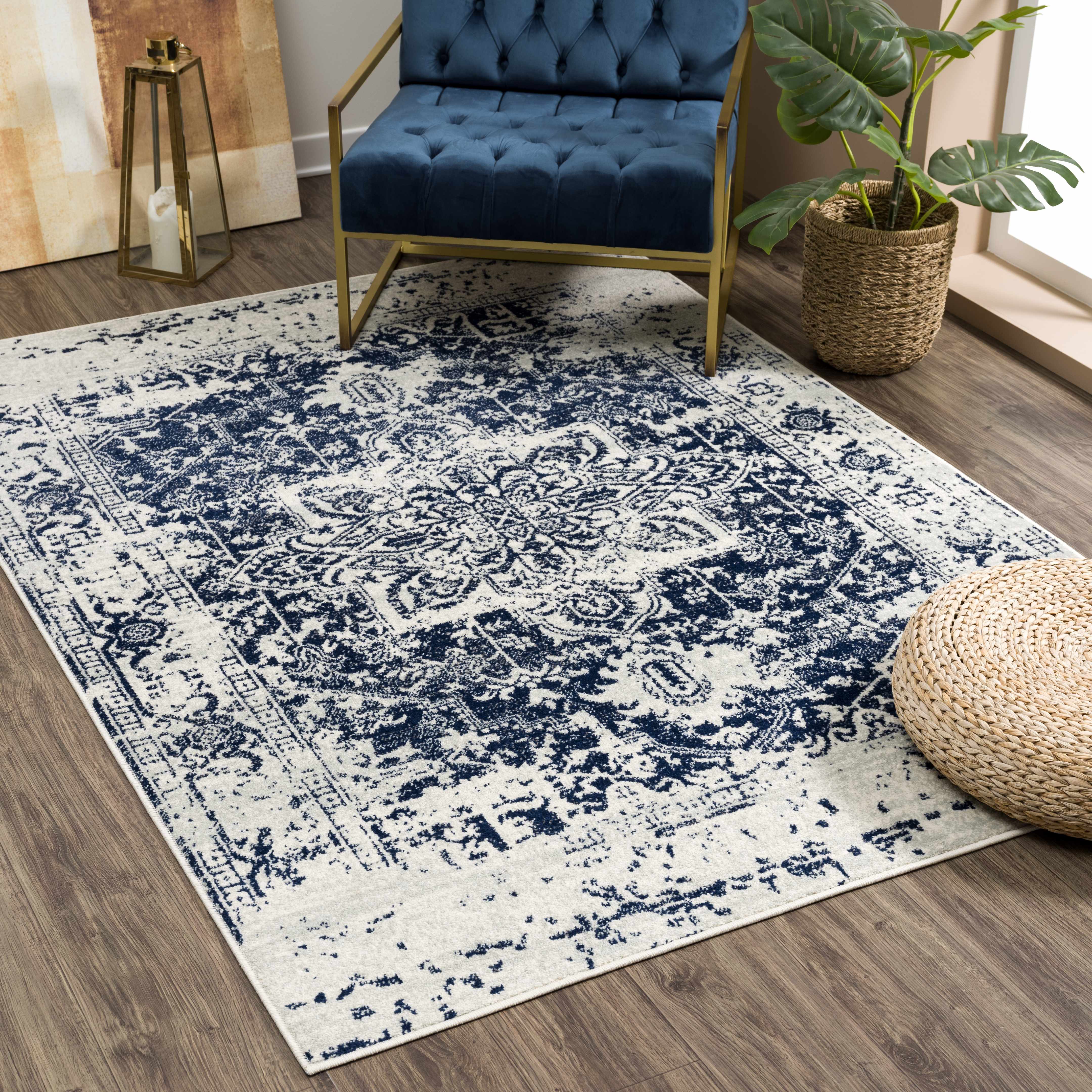 Rachel Navy Area Rug - Image 2
