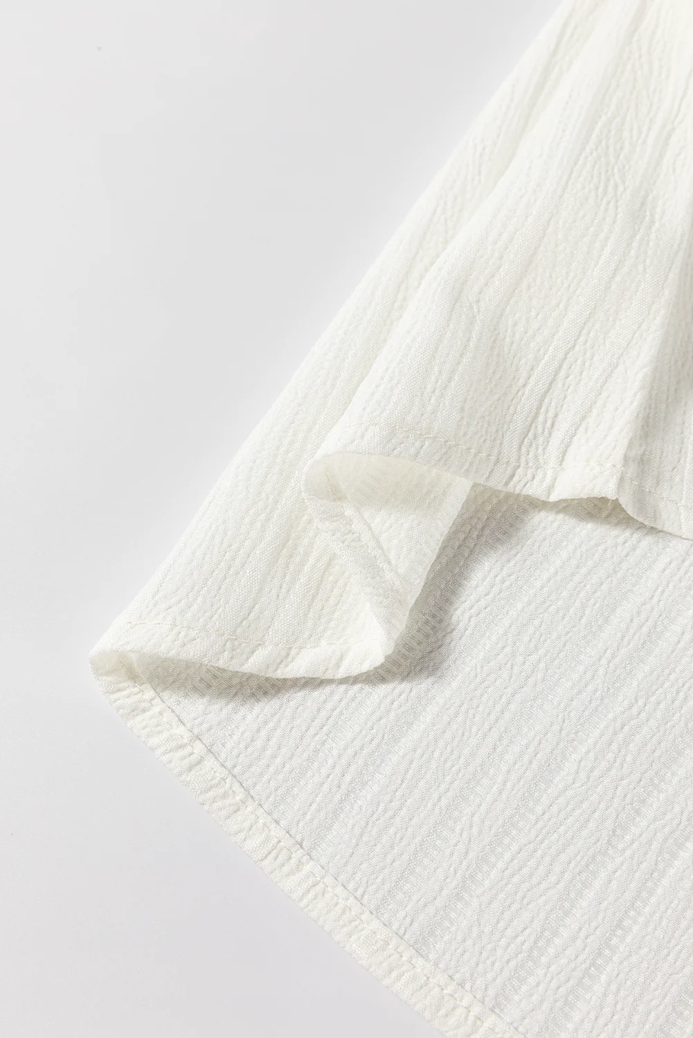 Threaded Pear Ramila Textured Colorblock Elegant Blouse - Image 5