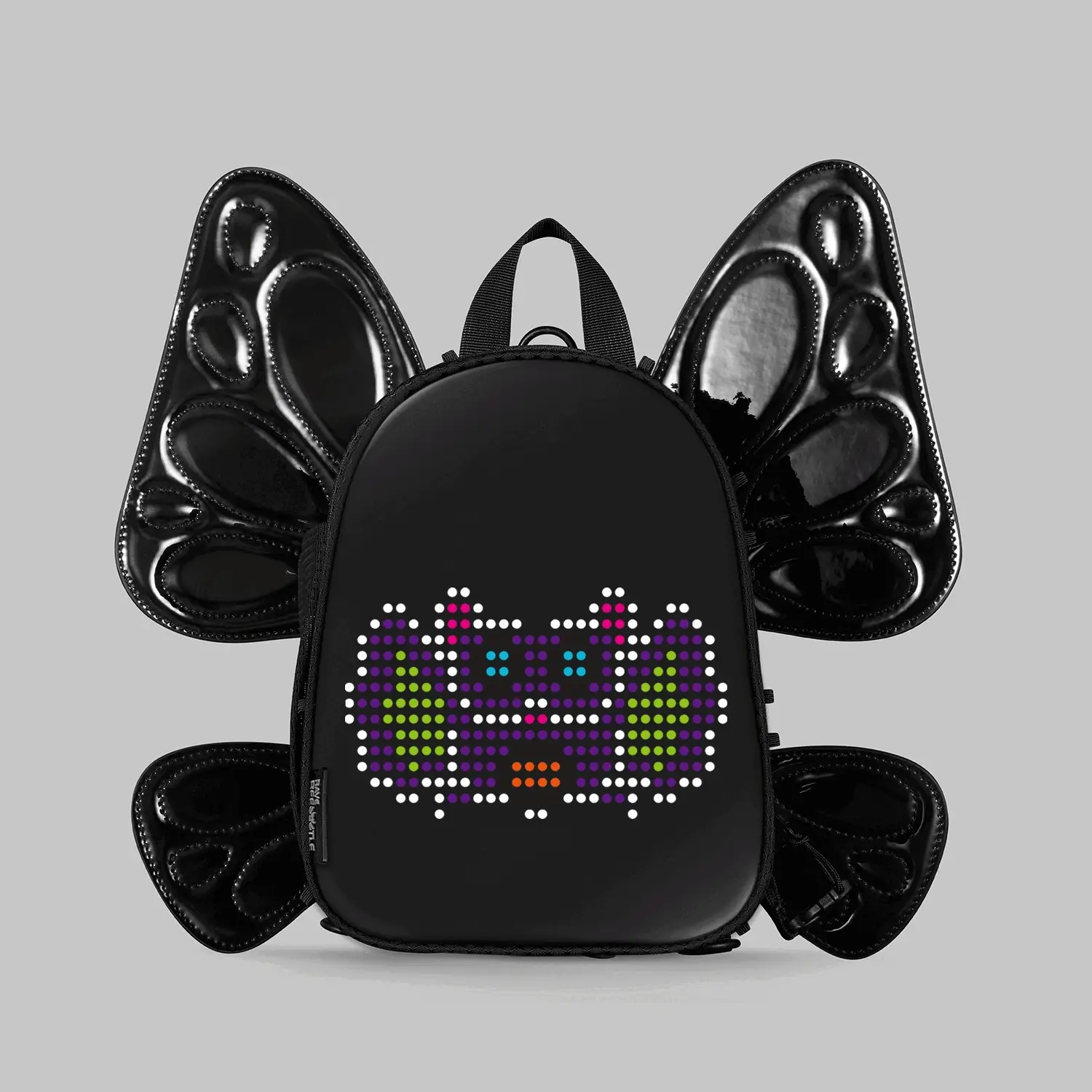 RaveBeetle FLOWt LED Festival Hydration Pack Swappable Wing Rave Backpack with 8oz Soft Water Bottle & Light Accessory (Disco) - Image 5