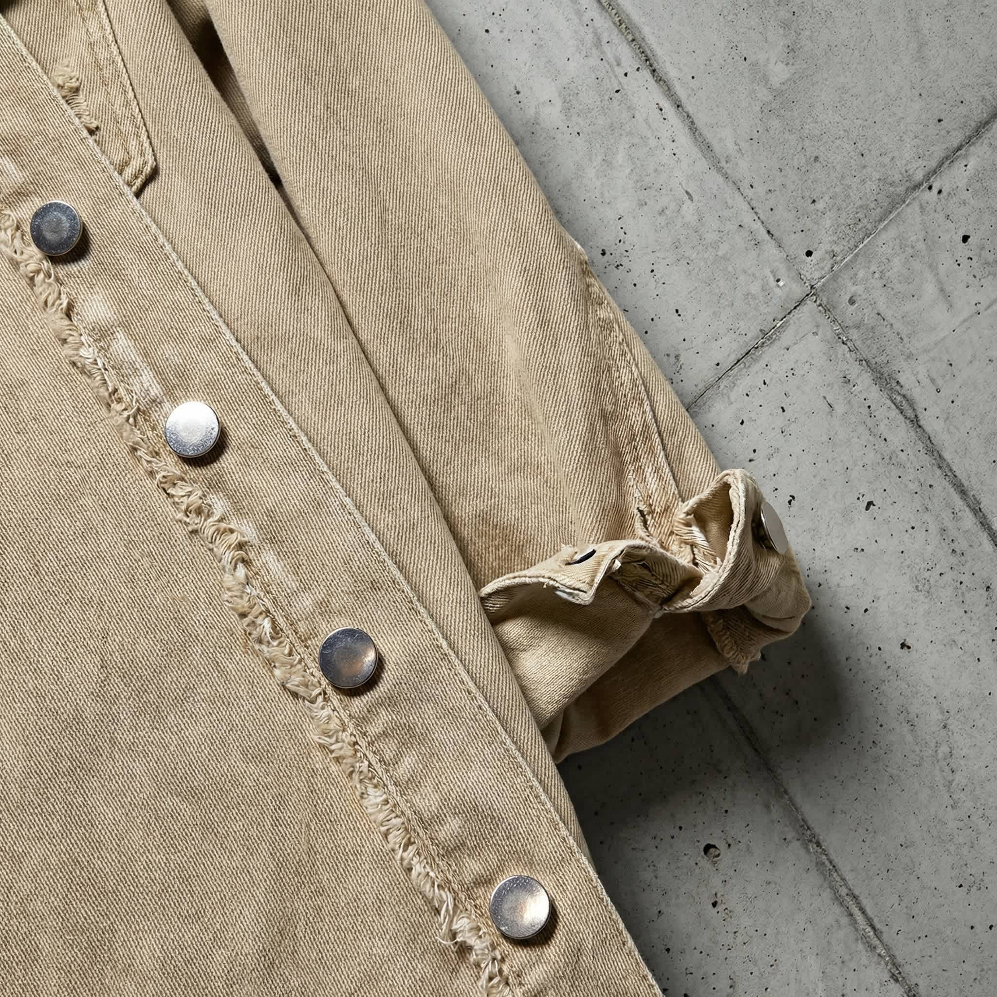 De Sepreso Raw Edge Distressed Denim Jacket - Image 54