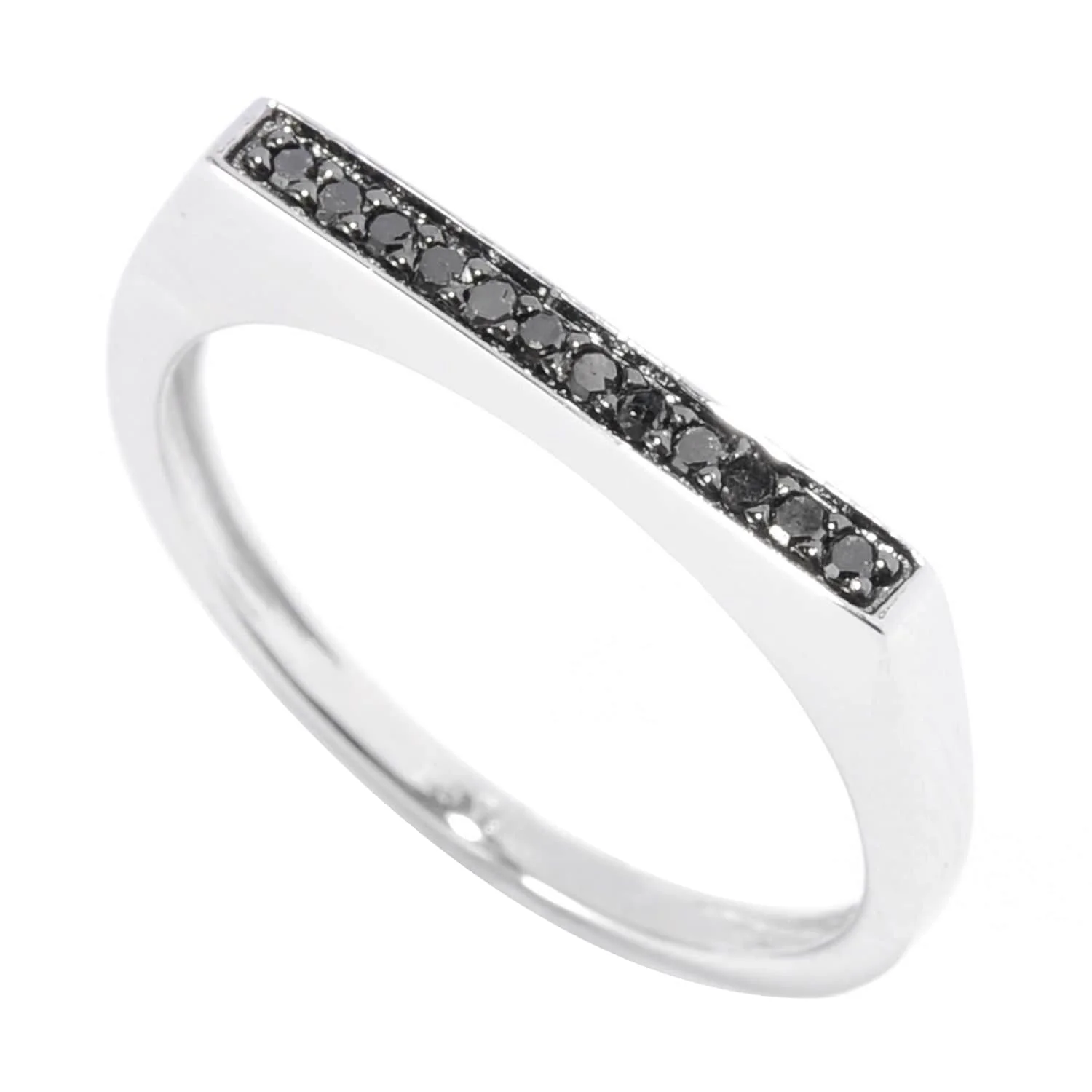 V3 Jewelry Real Yellow Diamond Sterling Silver Stackable Band Ring - Image 12
