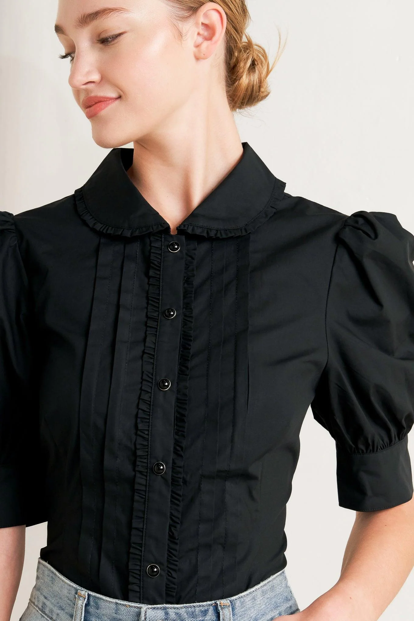 Refined Romance Woven Top - Image 9