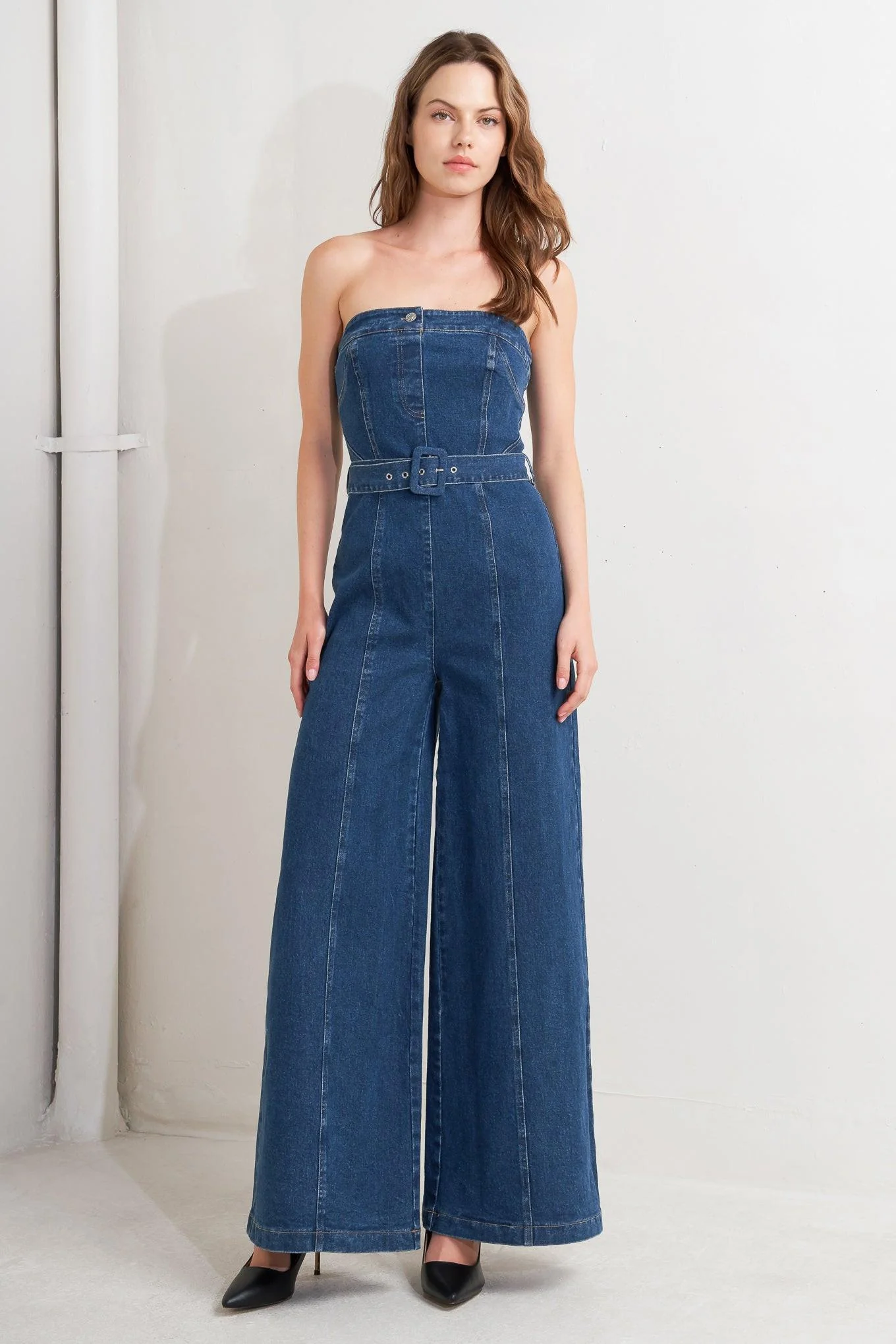 Retro Dive Denim Jumpsuit - Image 4
