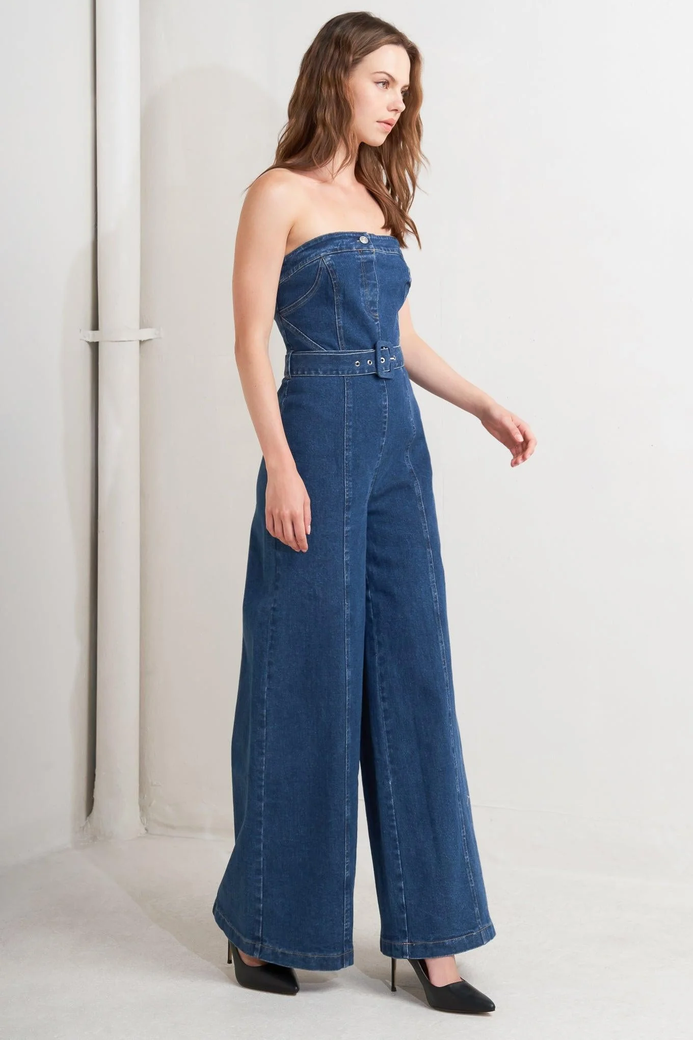 Retro Dive Denim Jumpsuit - Image 5