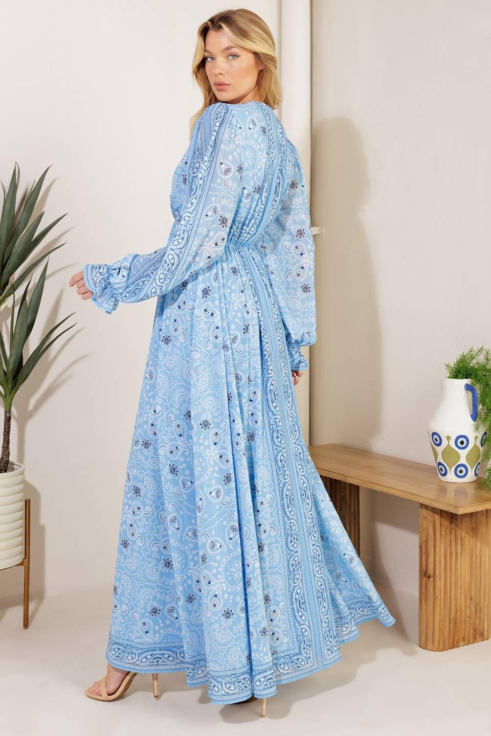 Ripples of Time Woven Maxi Dress - Image 4